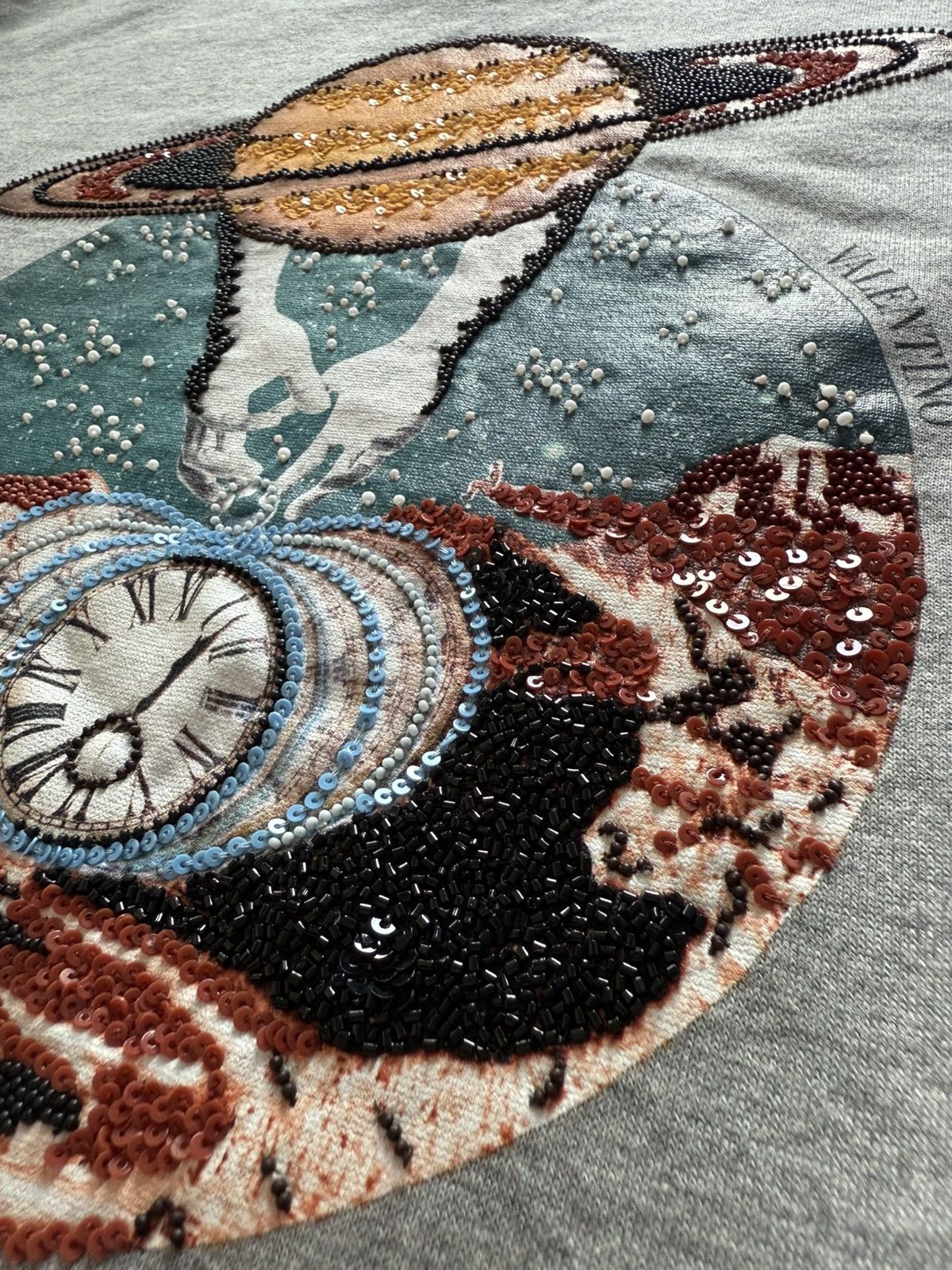 Valentino Valentino Saturn Bead-Embellished Sweatshirt Size US S / EU 44-46 / 1 - 3 Thumbnail