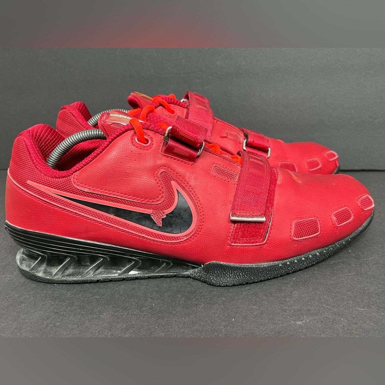 Nike Nike Romaleos 2 Red Black Weightlifting Shoes SAMPLE RARE Size US 14 / EU 47 - 4 Thumbnail