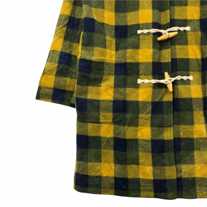 Vintage Vtg PIKO HAWAIIAN LONGBOARD Duffle Jacket Plaids Checks Nova Size M / US 6-8 / IT 42-44 - 4 Thumbnail