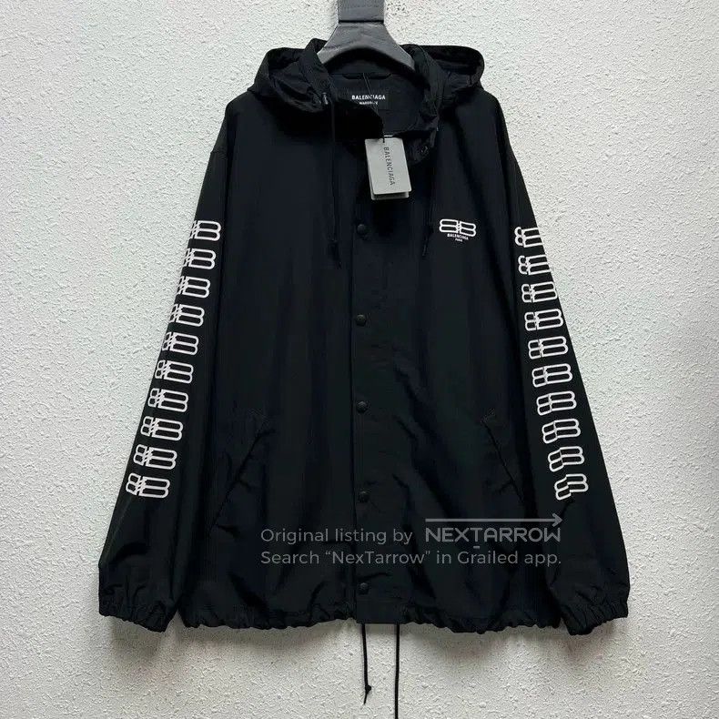 Other Balenciaga Double B Print Coach Jacket. Size US XS / EU 42 / 0 - 1 Thumbnail