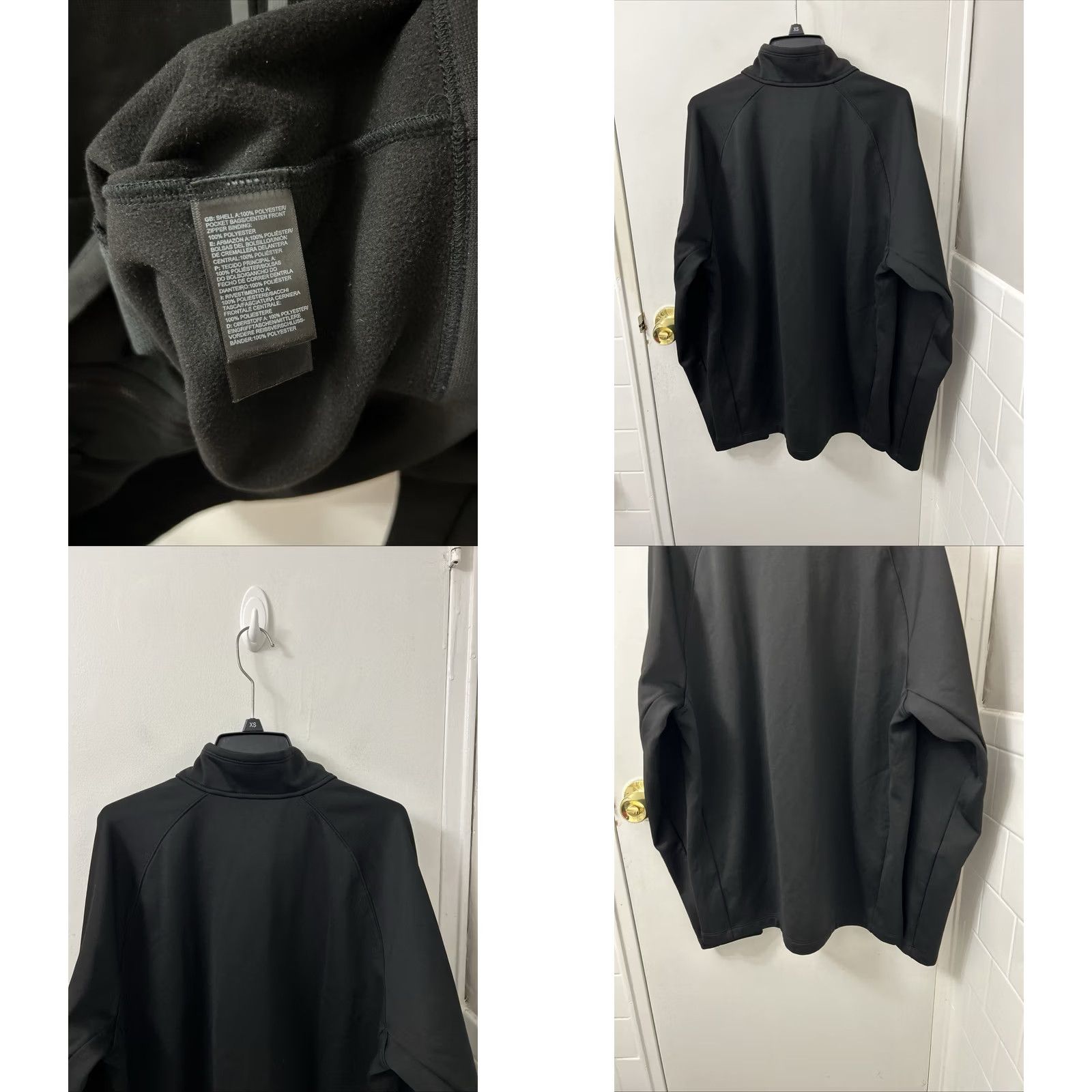 The North Face The North Face Jacket Mens L Black Lightweight Fleece Lined Full Zip L/S Size US L / EU 52-54 / 3 - 8 Thumbnail