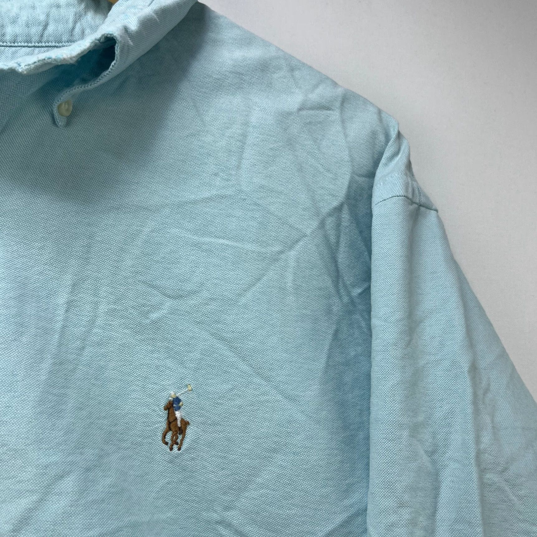 Polo Ralph Lauren VINTAGE Polo Ralph Lauren Button-Up Long Sleeve Shirt 2XL Blake Style Mens Blue Polo Ralph Lauren Shirt 2XL Vintage Blakestyle ? Size US XXL / EU 58 / 5 - 3 Thumbnail