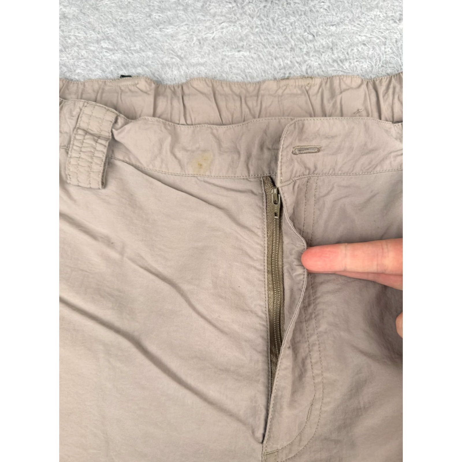 The North Face The North Face Shorts Mens XL Beige Cargo 100% Nylon Stowable 9" READ Size US 36 / EU 52 - 6 Thumbnail