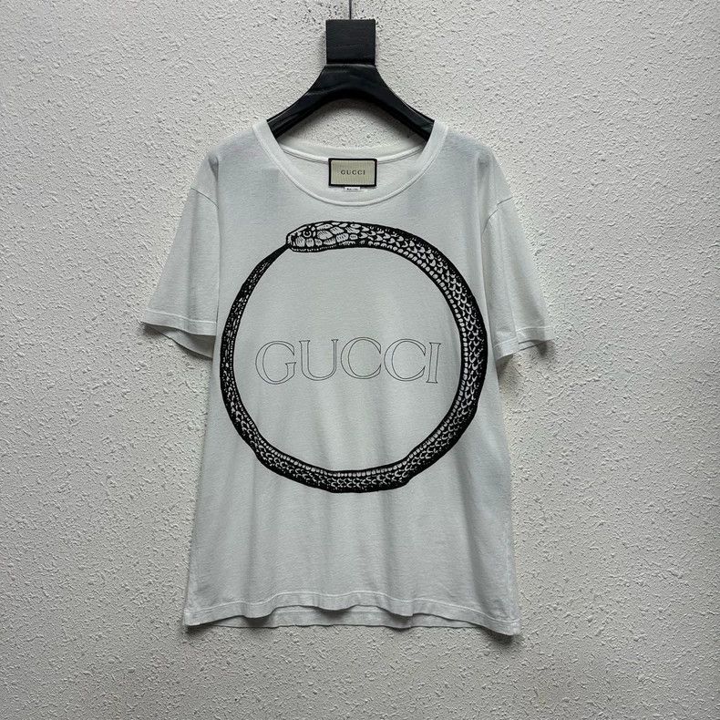 Gucci GucciClassic snake head big logo short-sleeved T-shirt 2503 Size US S / EU 44-46 / 1 - 1 Thumbnail