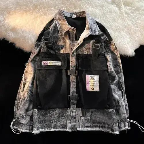 Other Functional windbreaker streetwear denim Jacket Coat y2k Size US XXL / EU 58 / 5 - 1 Thumbnail
