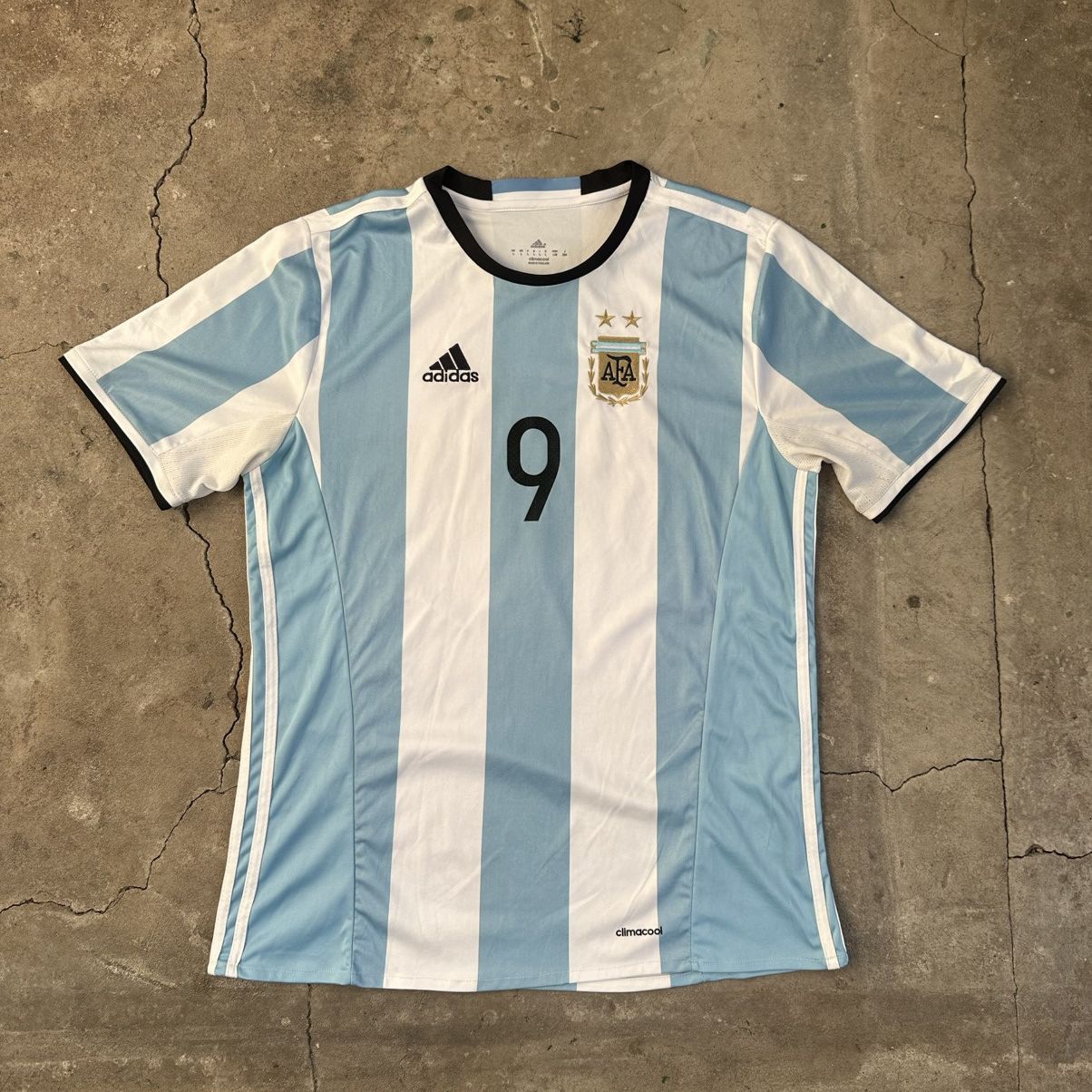 Adidas 2015 Argentina Higuain Away Football Kit Size L Size US L / EU 52-54 / 3 - 1 Thumbnail