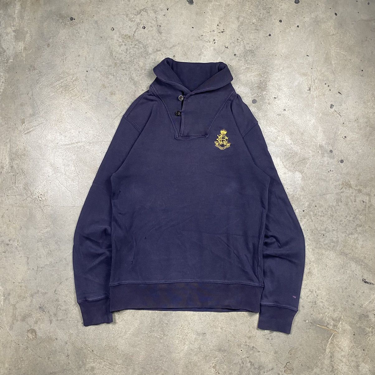 Polo Ralph Lauren × Ralph Lauren × Vintage 90s Polo RL Shawl Collar Size M / US 6-8 / IT 42-44 - 1 Thumbnail