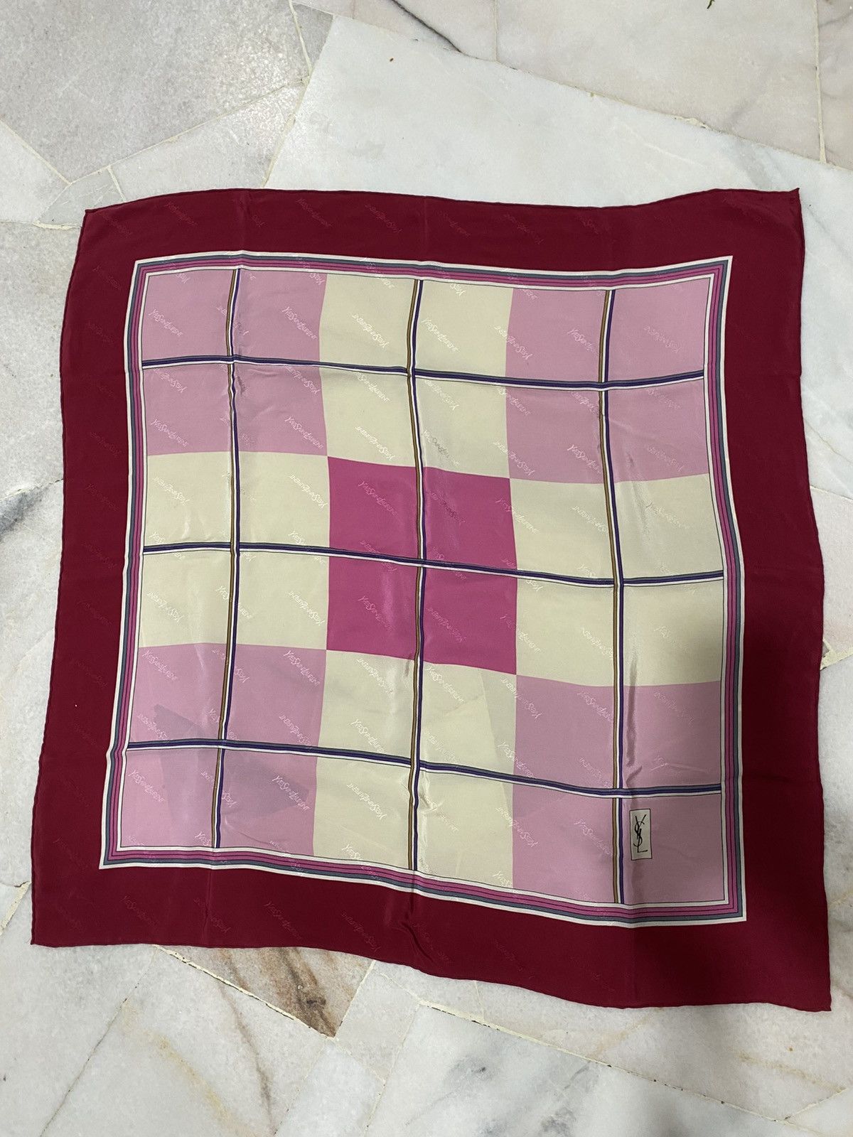 Yves Saint Laurent Yves Saint Laurent Silk Scarf Size ONE SIZE - 8 Thumbnail