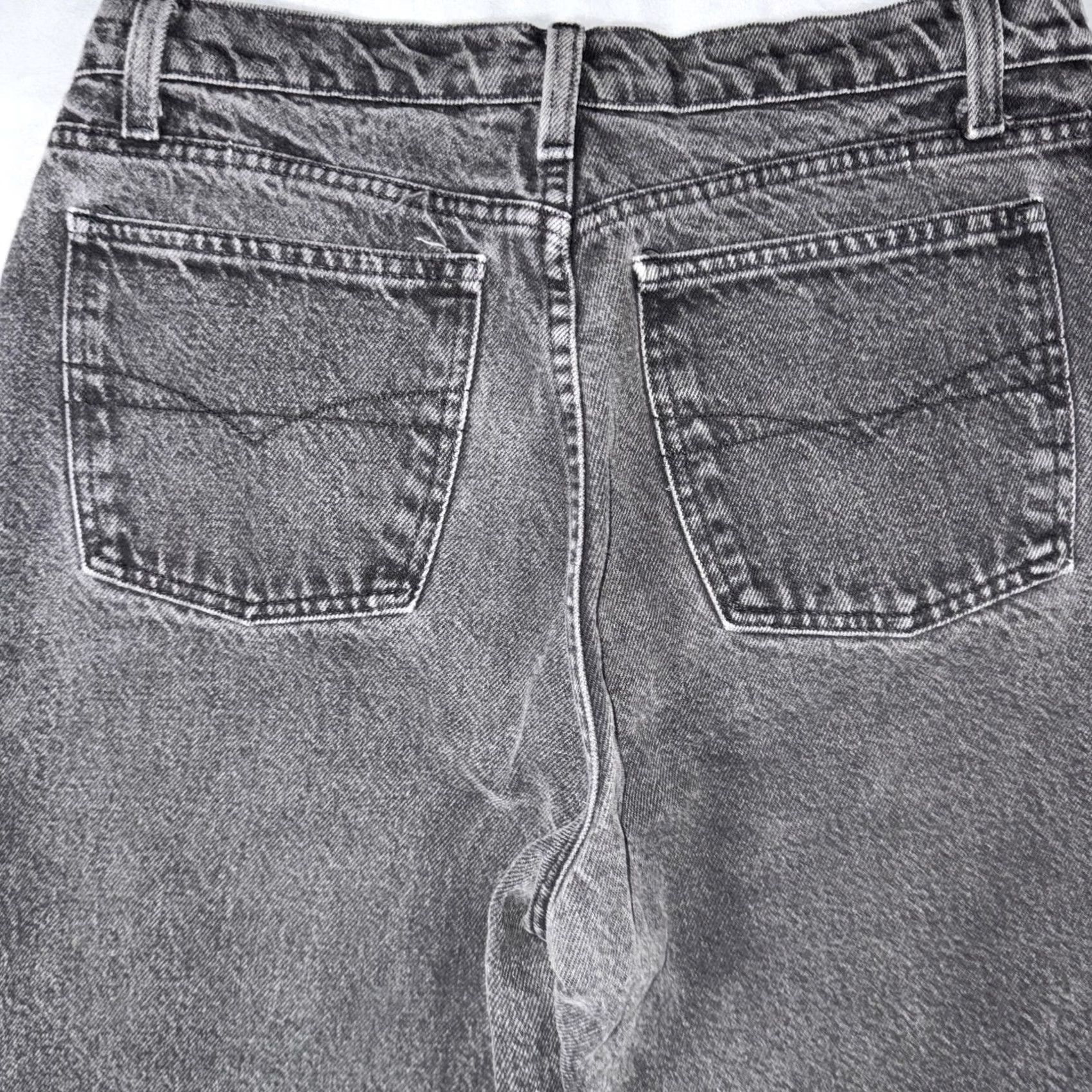 Anchor Blue VINTAGE Anchor Blue Jeans Loose Fit Charcoal Wash 11/12S Juniors 5-Pocket Denim Relaxed Straight Womens Size 32" / US 10 / IT 46 - 6 Thumbnail