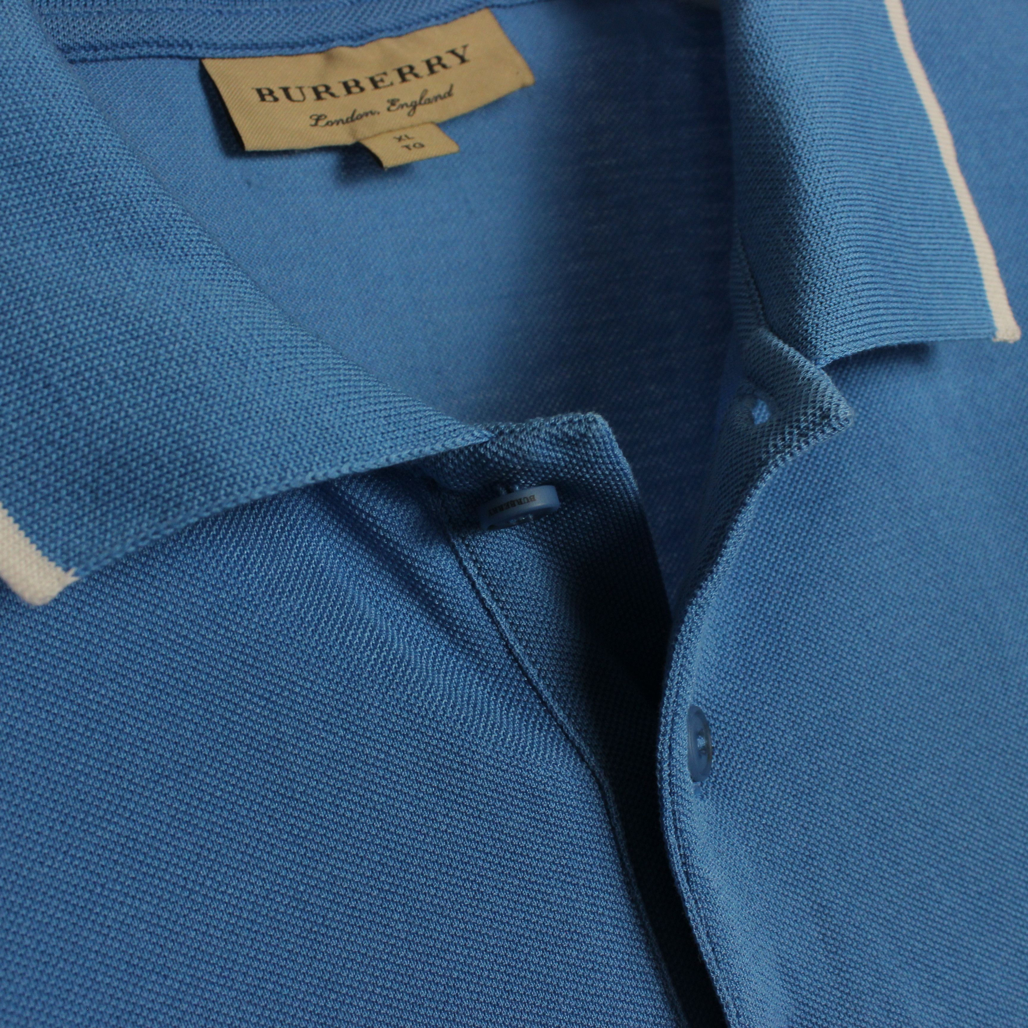 Burberry Burberry polo shirt men cotton blue L XL Size US XL / EU 56 / 4 - 9 Thumbnail