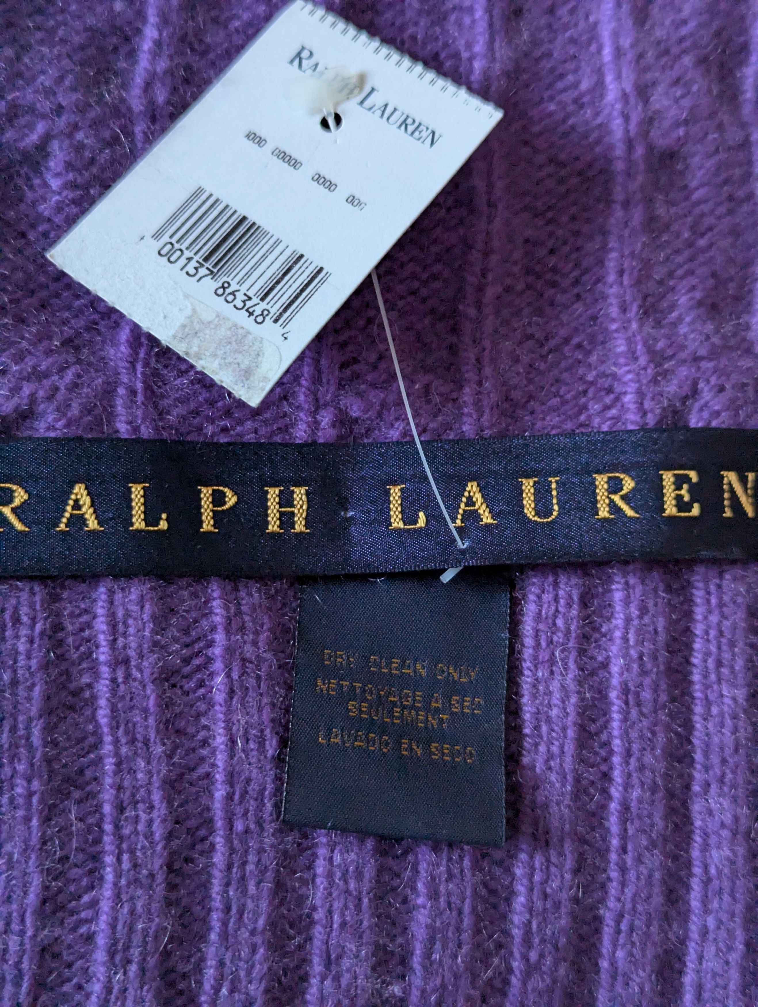 Ralph Lauren The Iconic Cable Cashmere Throw Blanket Size ONE SIZE - 2 Thumbnail