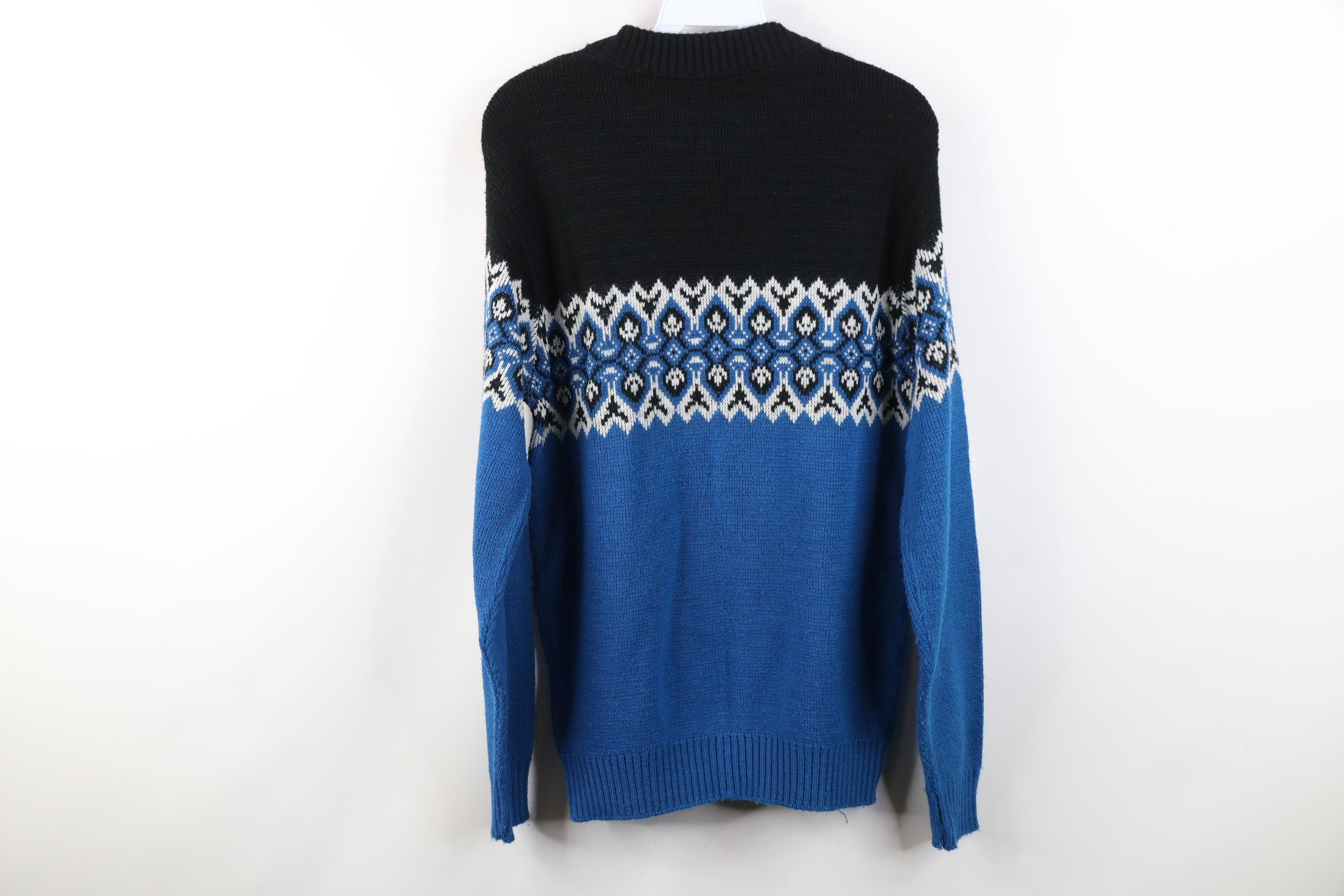 Vintage Vintage 70s Streetwear Fair Isle Knit Crewneck Sweater USA Size US M / EU 48-50 / 2 - 10 Thumbnail