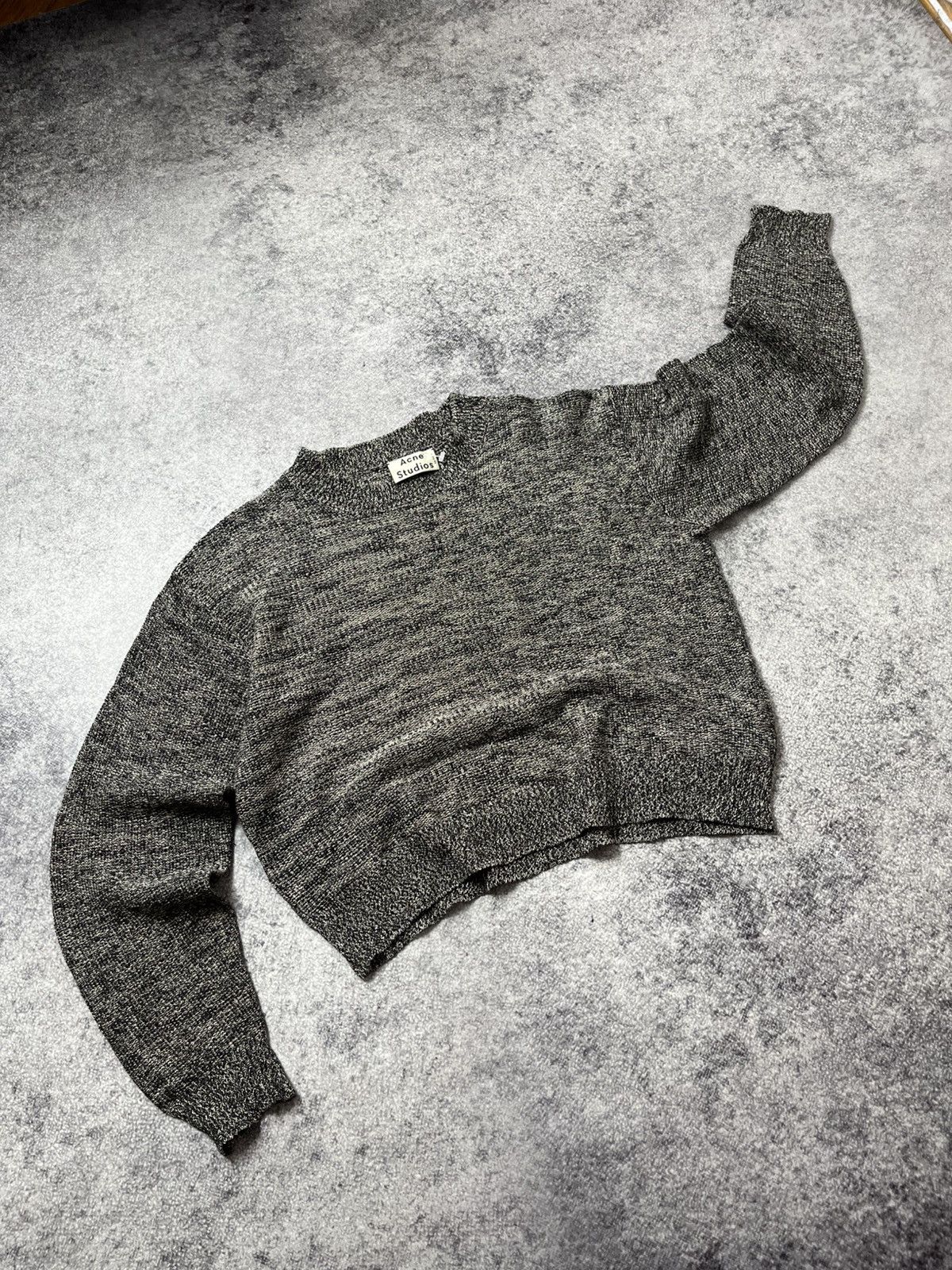 Acne Studios 🔥SS14 Acne Studios Bird Linen Mix Boxy Cropped Sweater Size XS / US 0-2 / IT 36-38 - 1 Thumbnail