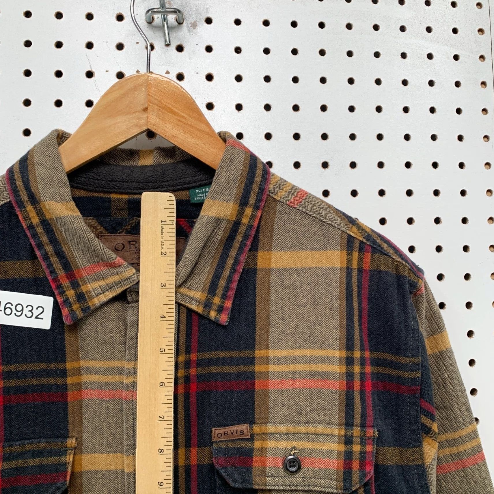 Orvis Orvis Button-Down Shirt Mens XL Brown Plaid Big Bear Heavyweight Long Sleeve Casual Size US XL / EU 56 / 4 - 7 Thumbnail