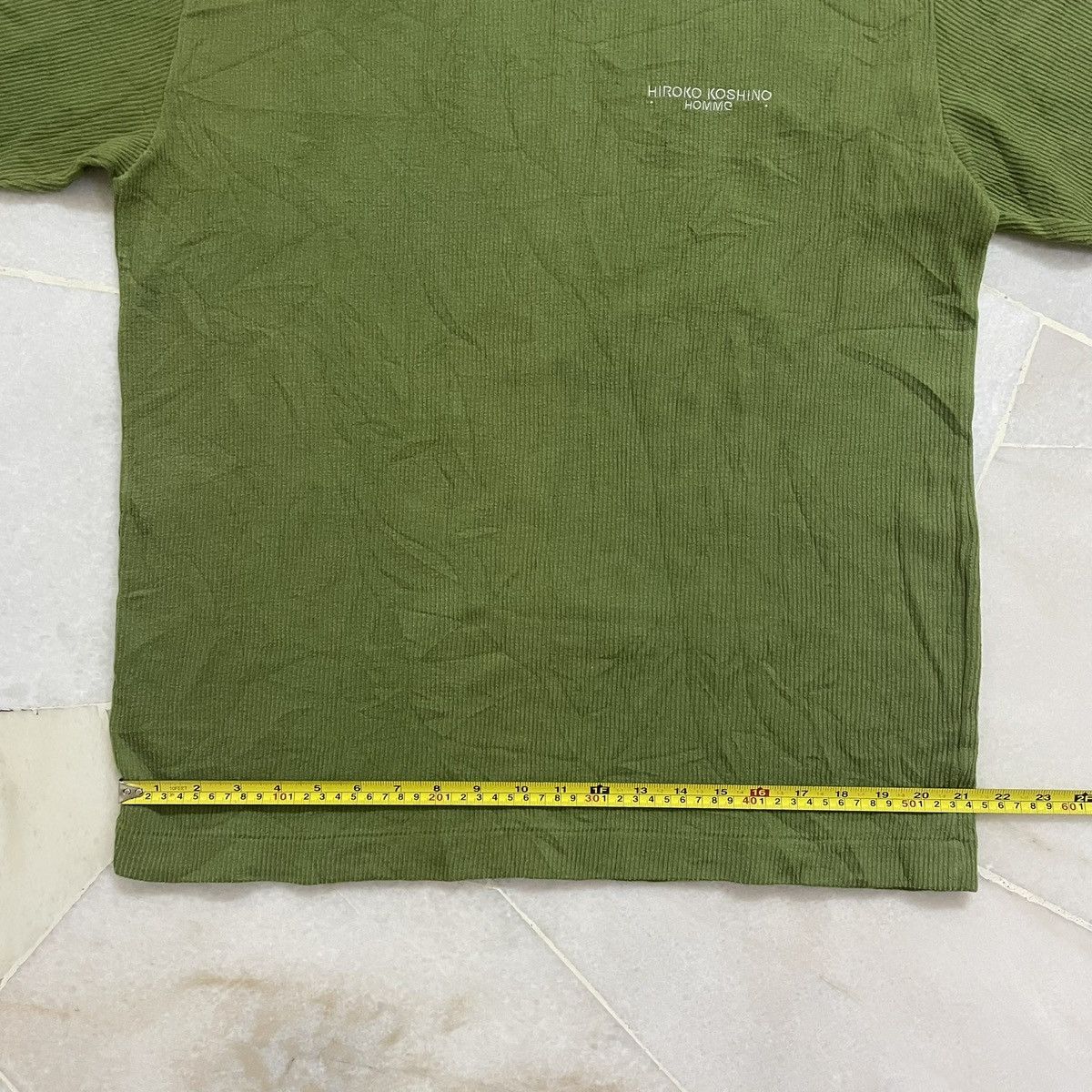 Hiroko Koshino Homme Vtg Olive Green Curduroy Designer Hiroko Koshino Homme Size US L / EU 52-54 / 3 - 9 Thumbnail