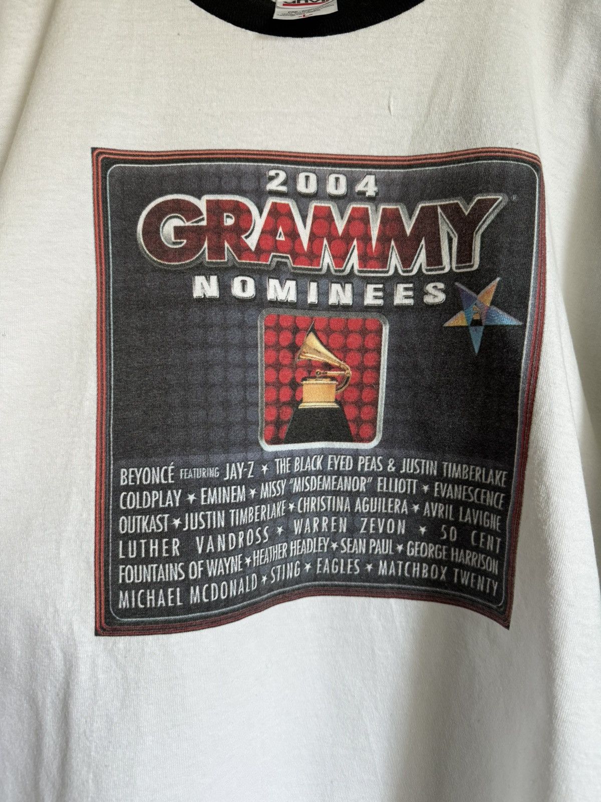 Band Tees × Vintage Vintage 2004 46th Grammy Nominees T-Shirt Size US L / EU 52-54 / 3 - 4 Thumbnail