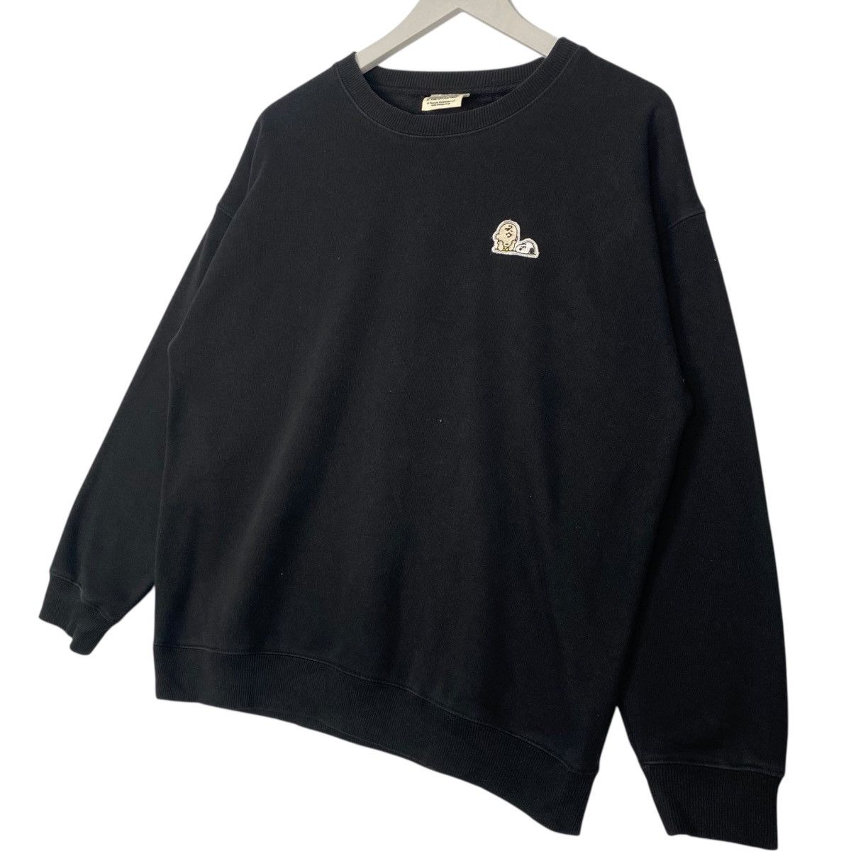 Vintage Vintage Peanuts Snoopy Black Big Logo Pullover Jumper Size M Size US M / EU 48-50 / 2 - 2 Thumbnail