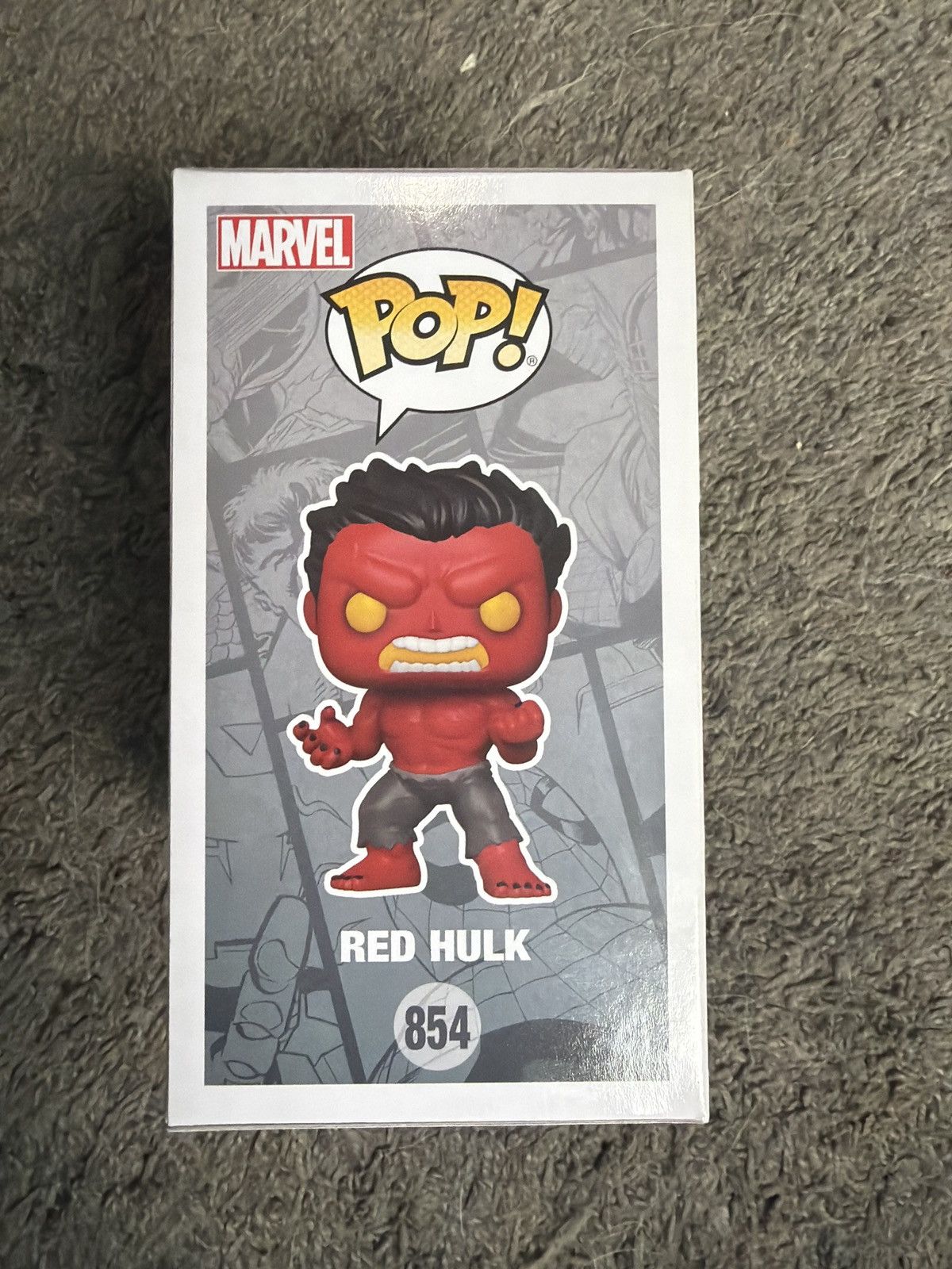 Marvel Comics Funko Pop! Red Hulk Bobble-Head Size ONE SIZE - 3 Thumbnail