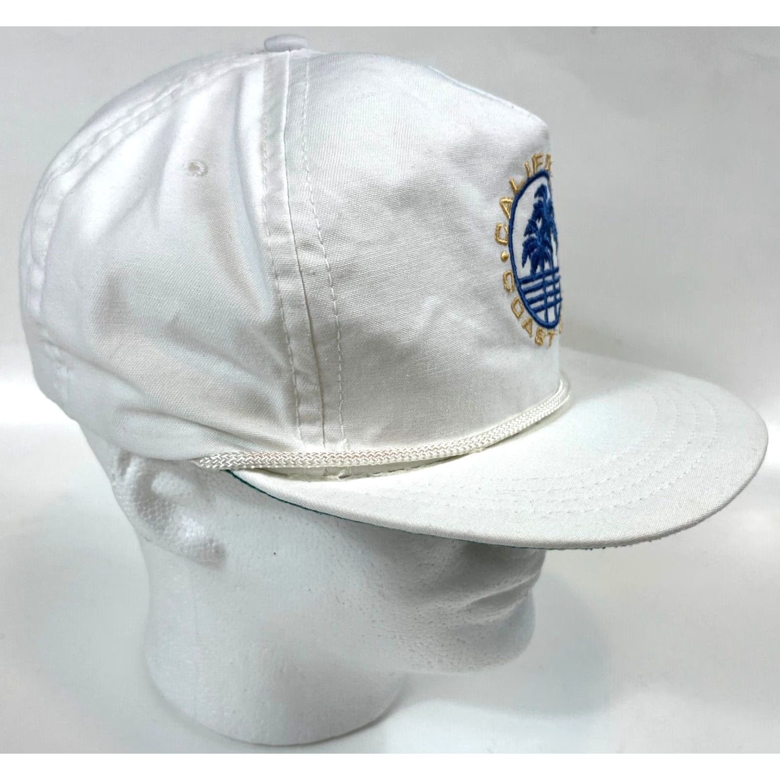 Vintage VINTAGE Cali-Fame California Coast Club Snapback Hat Cap Men One Size White 90s Beach Made in USA Size ONE SIZE - 2 Thumbnail
