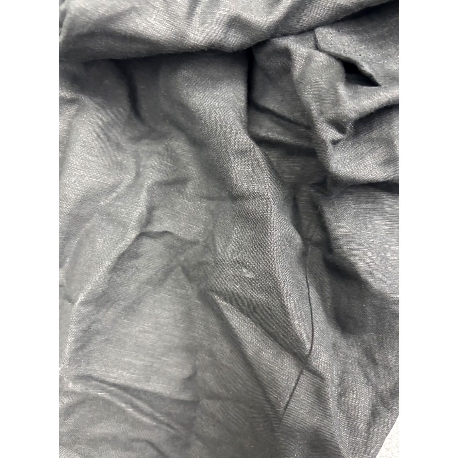 ASTR The Label VINTAGE ASTR the Label Pants Womens Medium Black Linen Blend Paperbag Wide Leg Belted Size 32" / US 10 / IT 46 - 7 Thumbnail