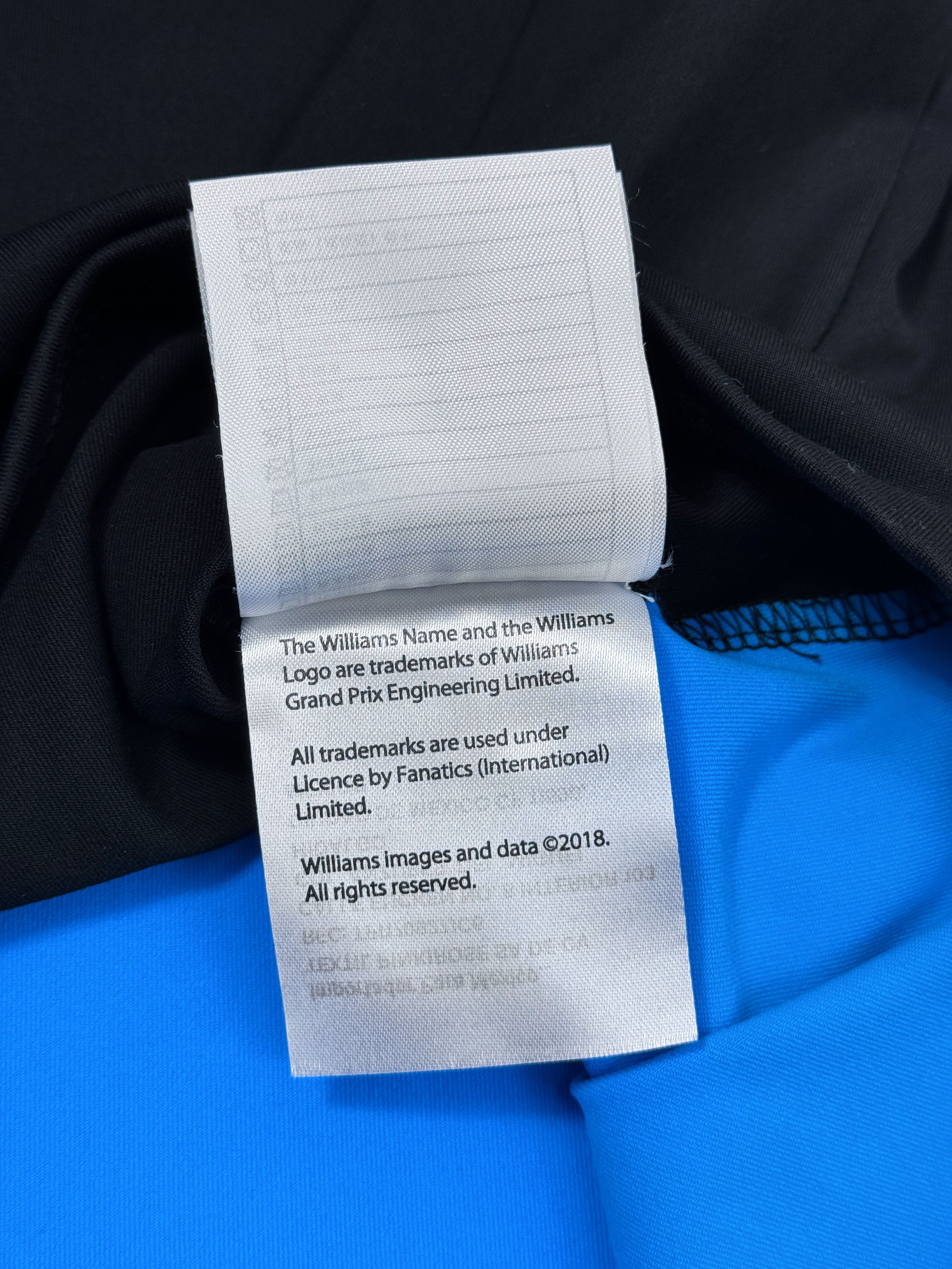Formula 1 Williams Racing Rokit 1/4 zip Sweatshirt F1 2019 Rexona Size US S / EU 44-46 / 1 - 19 Thumbnail