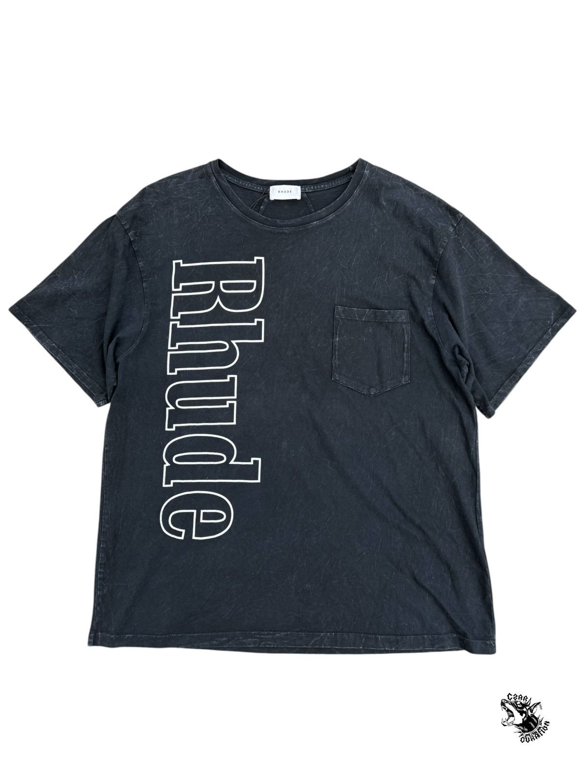 Rhude Rhude stone wash spell out t shirt Size US M / EU 48-50 / 2 - 1 Thumbnail