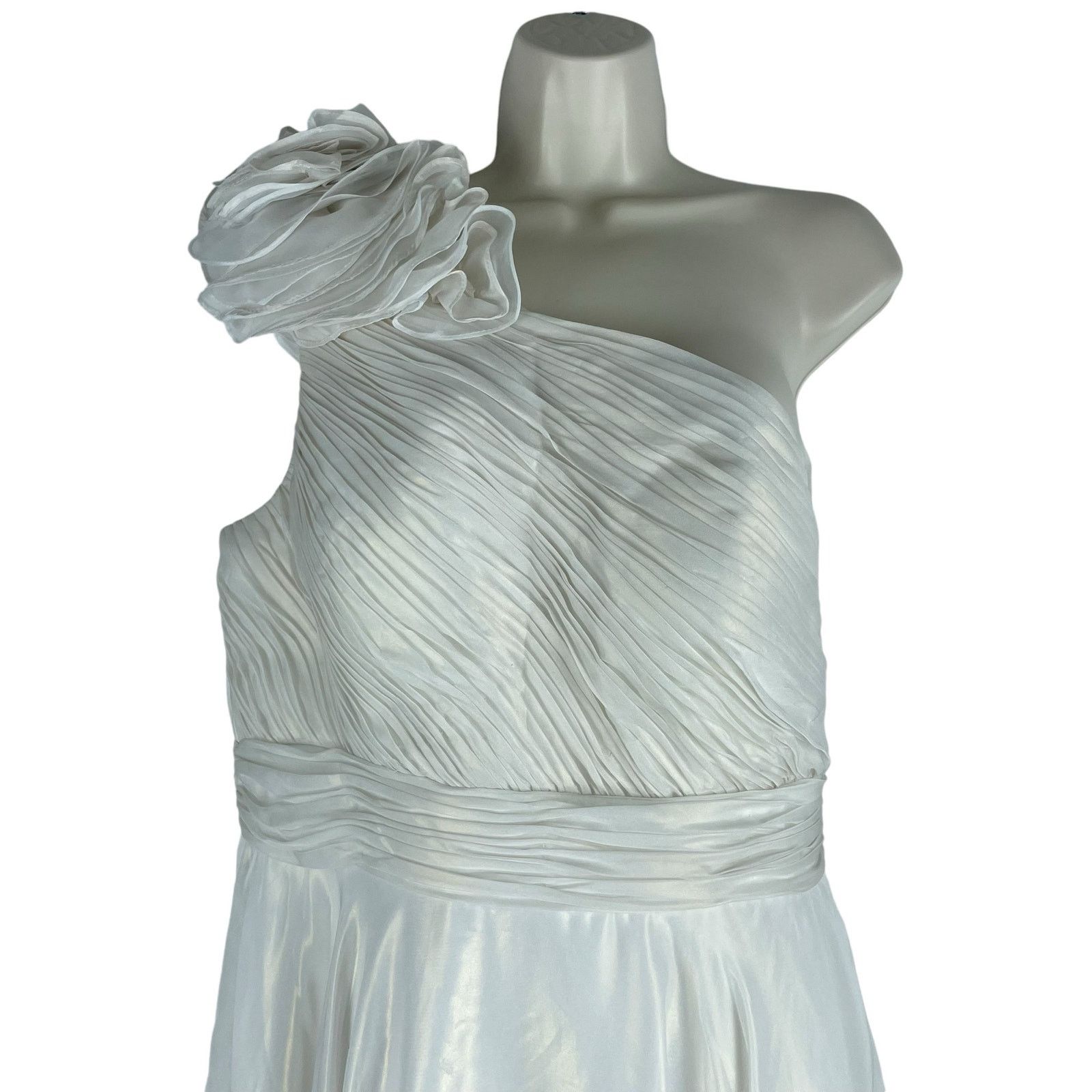 Other Mac Duggal Rosette One Shoulder Tea Length Dress Size 12 Size XL / US 12-14 / IT 48-50 - 5 Thumbnail