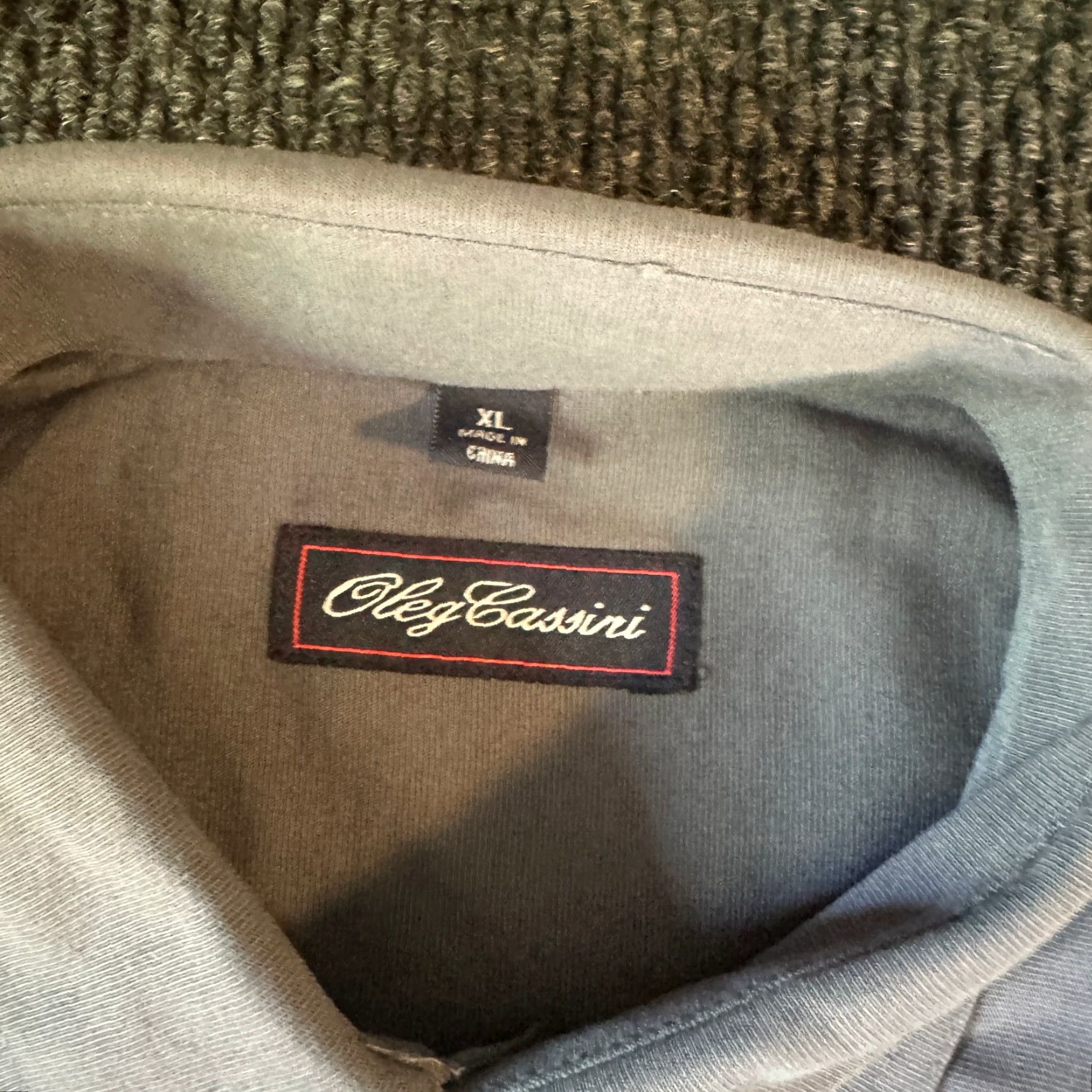 Oleg Cassini Oleg Cassini Shirt Men XL Gray Long Sleeve Button-Up NWT Size US XL / EU 56 / 4 - 2 Thumbnail