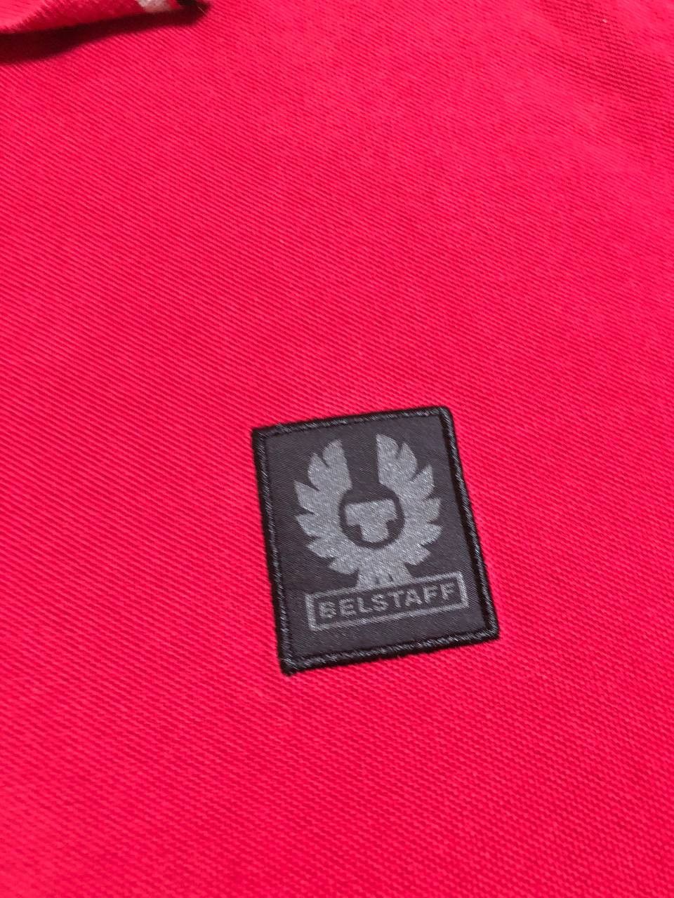 Belstaff Streetwear Polo Belstaff red logo T-Shirt Y2K Vintage Size US M / EU 48-50 / 2 - 2 Thumbnail