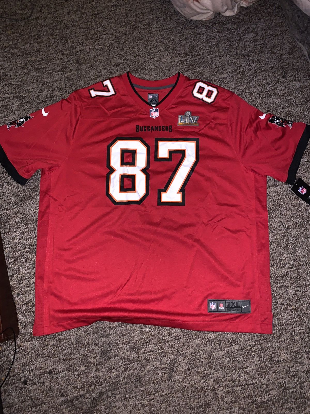 NFL Tampa Bay Buccaneers Rob Gronkowski On Field Jersey Size US XXL / EU 58 / 5 - 2 Thumbnail