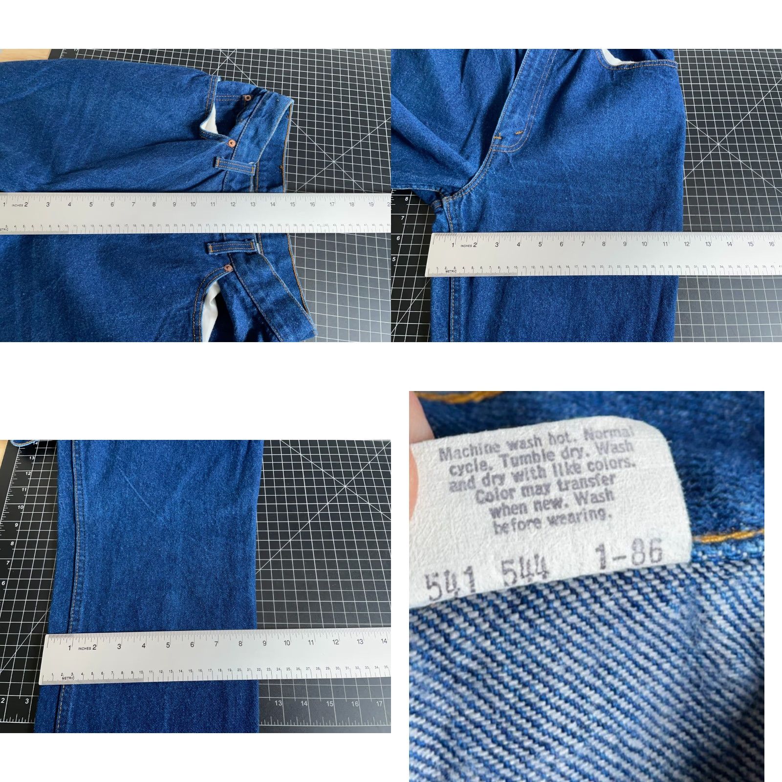 Levi's VINTAGE 80s Levi's 505 0214 Jeans Women's 14 (27 x 32) Blue Denim USA Made 1986 Size 36" / US 14 / IT 50 - 8 Thumbnail