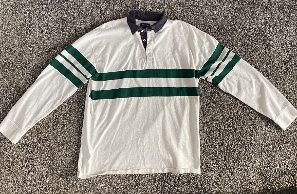 Arizona Jean Co. Vintage Arizona Jean Co. Long Sleeve Rugby Polo Shirt Size US M / EU 48-50 / 2 - 1 Thumbnail