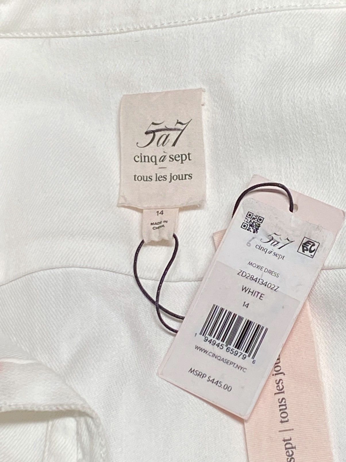 Cinq a Sept Cinq à Sept Moxie Denim Mini Shirtdress size 14 Size XL / US 12-14 / IT 48-50 - 16 Thumbnail