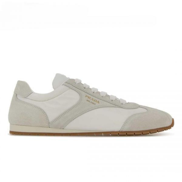 Nylon Suede Sneakers in White, Women's (Size 7)