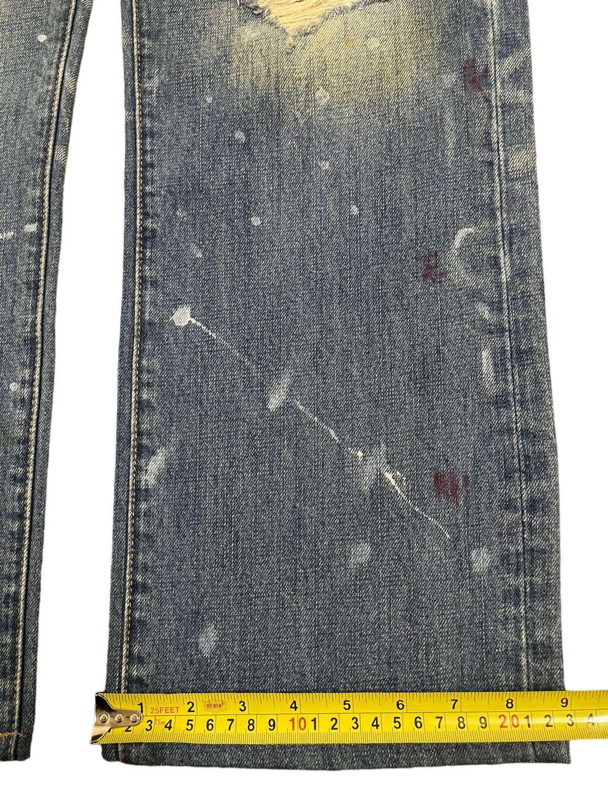 Abercrombie & Fitch Vintage Abercrombie & Fitch Paint Splash Distressed Jeans Size US 35 - 15 Thumbnail