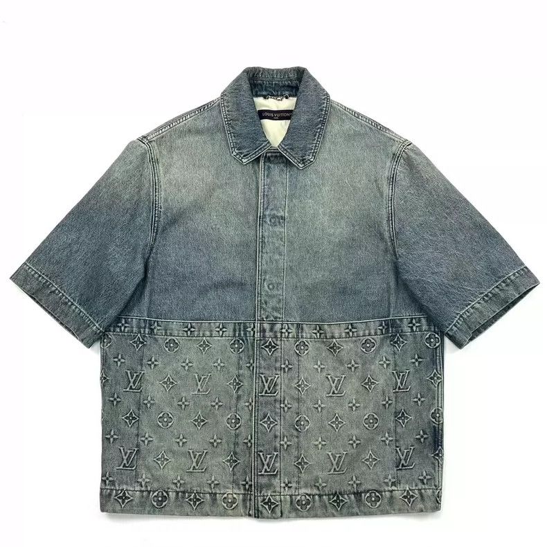 Louis Vuitton louis vuitton short sleeve denim jacket-dmc Size US L / EU 52-54 / 3 - 1 Thumbnail