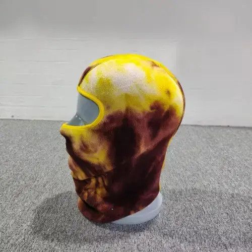 Other Yellow Color Fleece Tie Dye Balaclava Ski Mask Size ONE SIZE - 3 Thumbnail