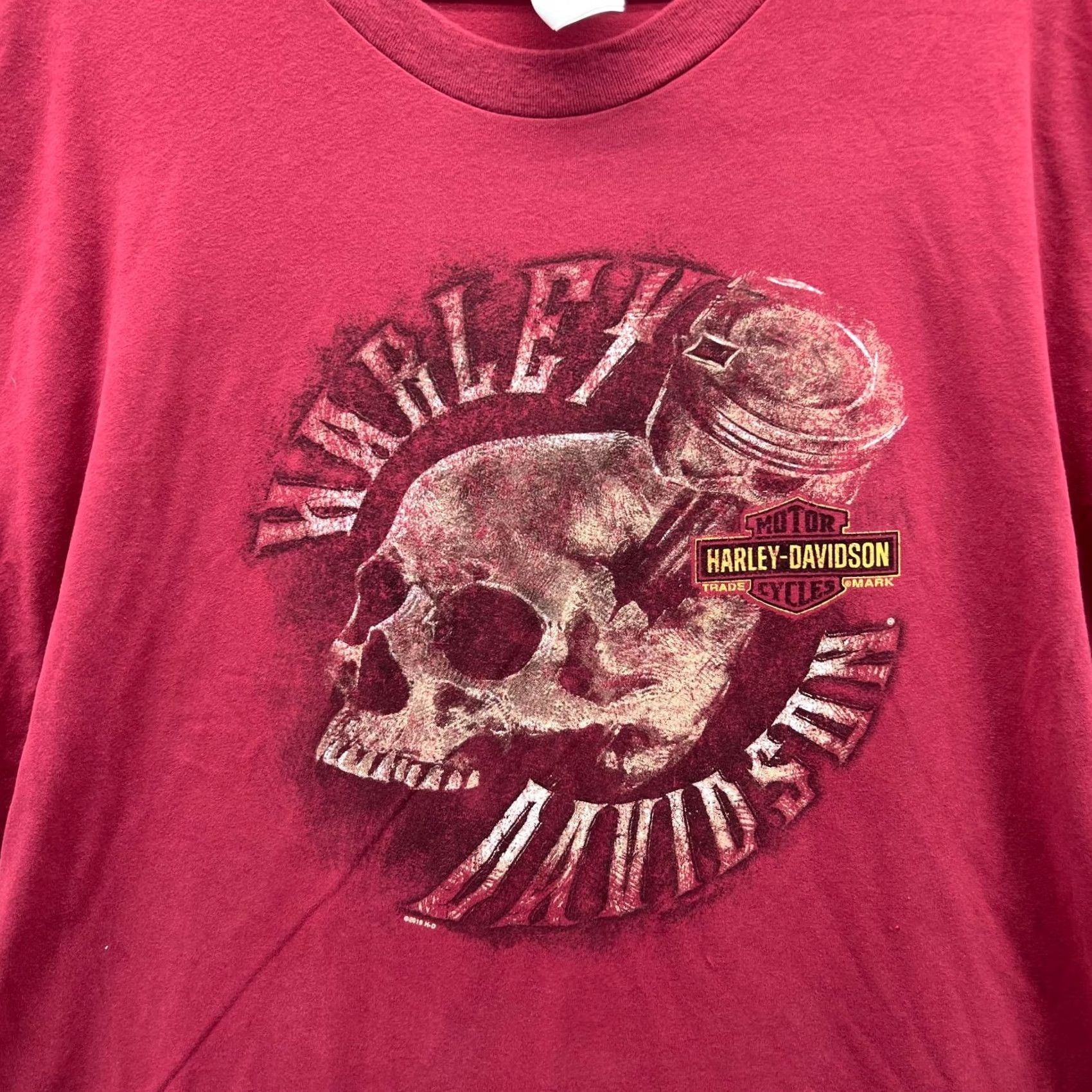 Harley Davidson Harley-Davidson Shirt Men 2XL Red Cotton Short Sleeve Crew Neck T-Shirt Outdoor Casual Logo Vintage? No—All Seasons Size US XXL / EU 58 / 5 - 6 Thumbnail