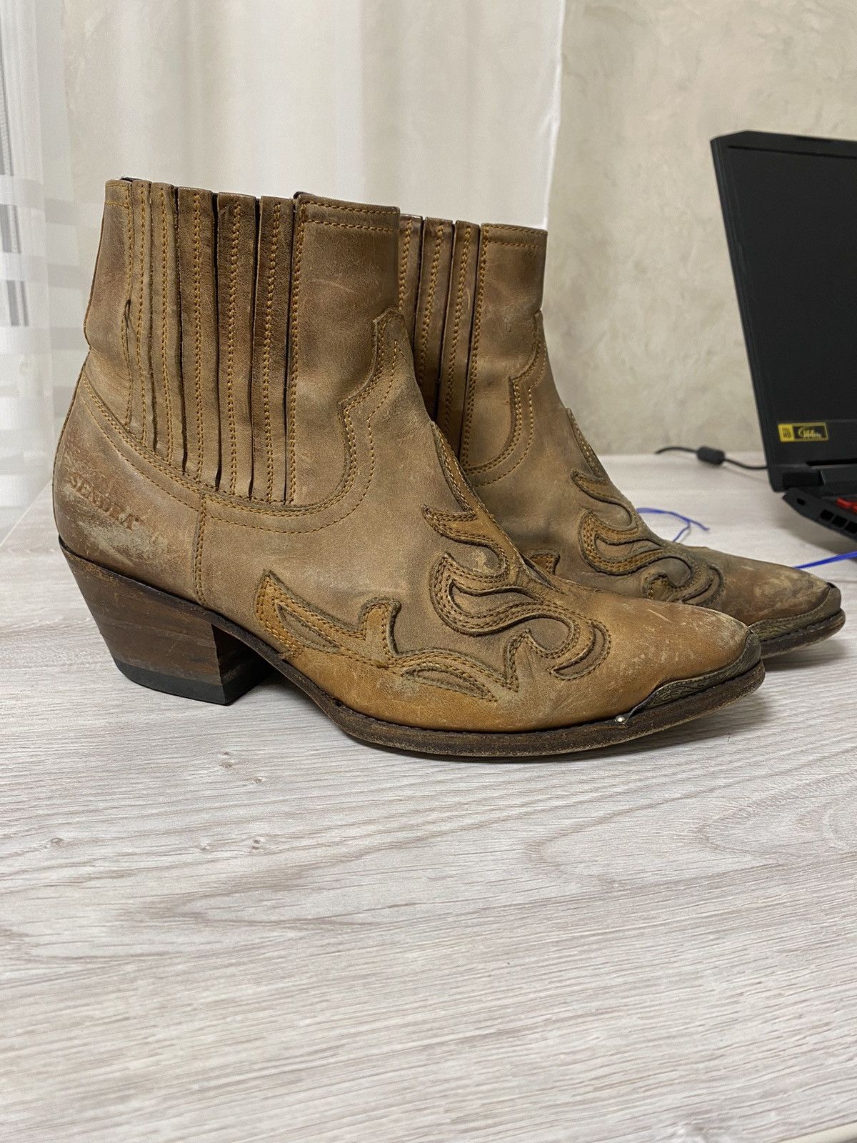 Sendra RPP 300$ Vintage Sendra Japanese Y2K Boots Cowboy AS98 Style Size US 5.5 / EU 38 - 2 Thumbnail