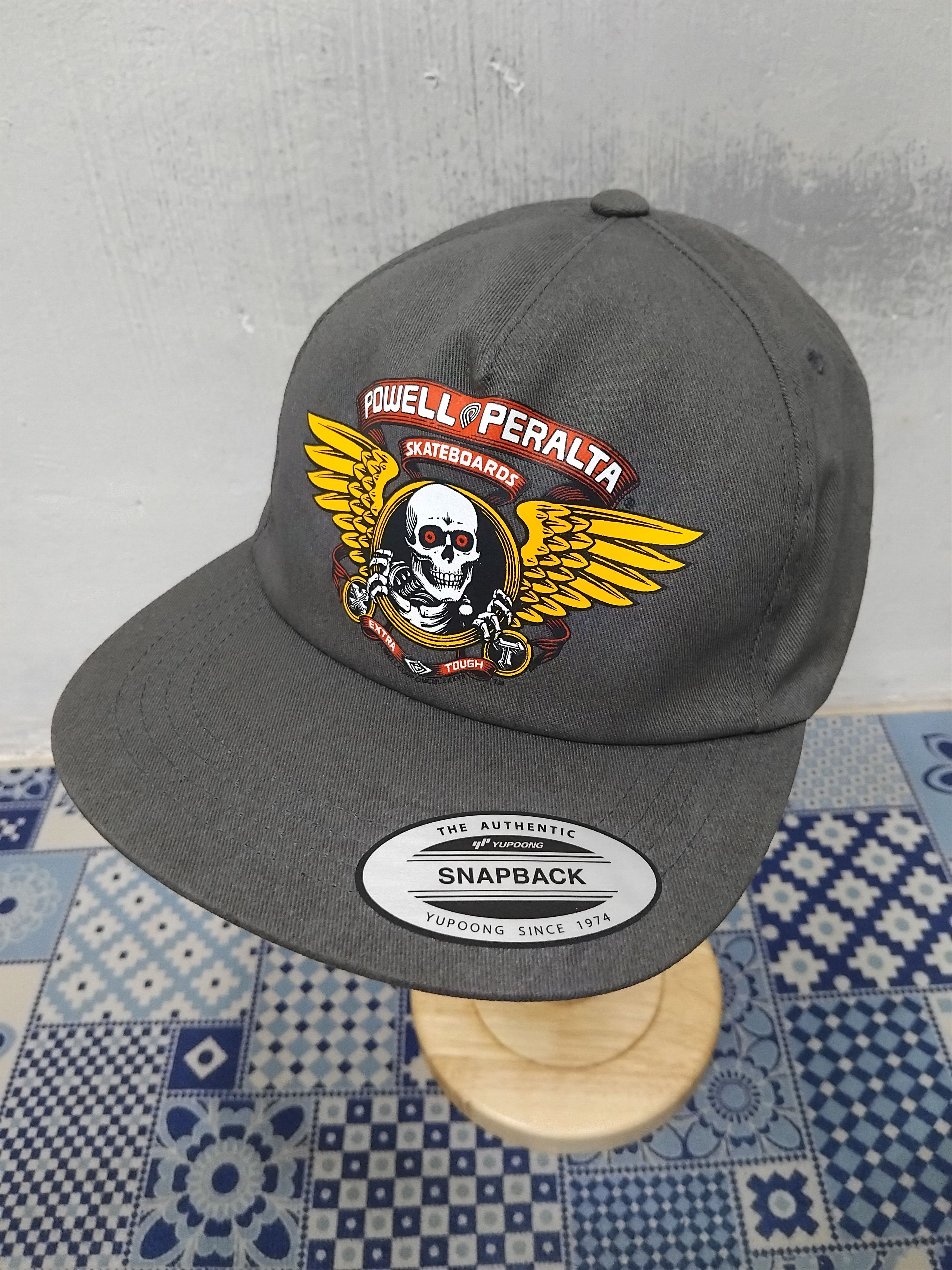Powell Peralta 💥Powell Peralta Charcoal colour skull winged cap Size ONE SIZE - 8 Thumbnail