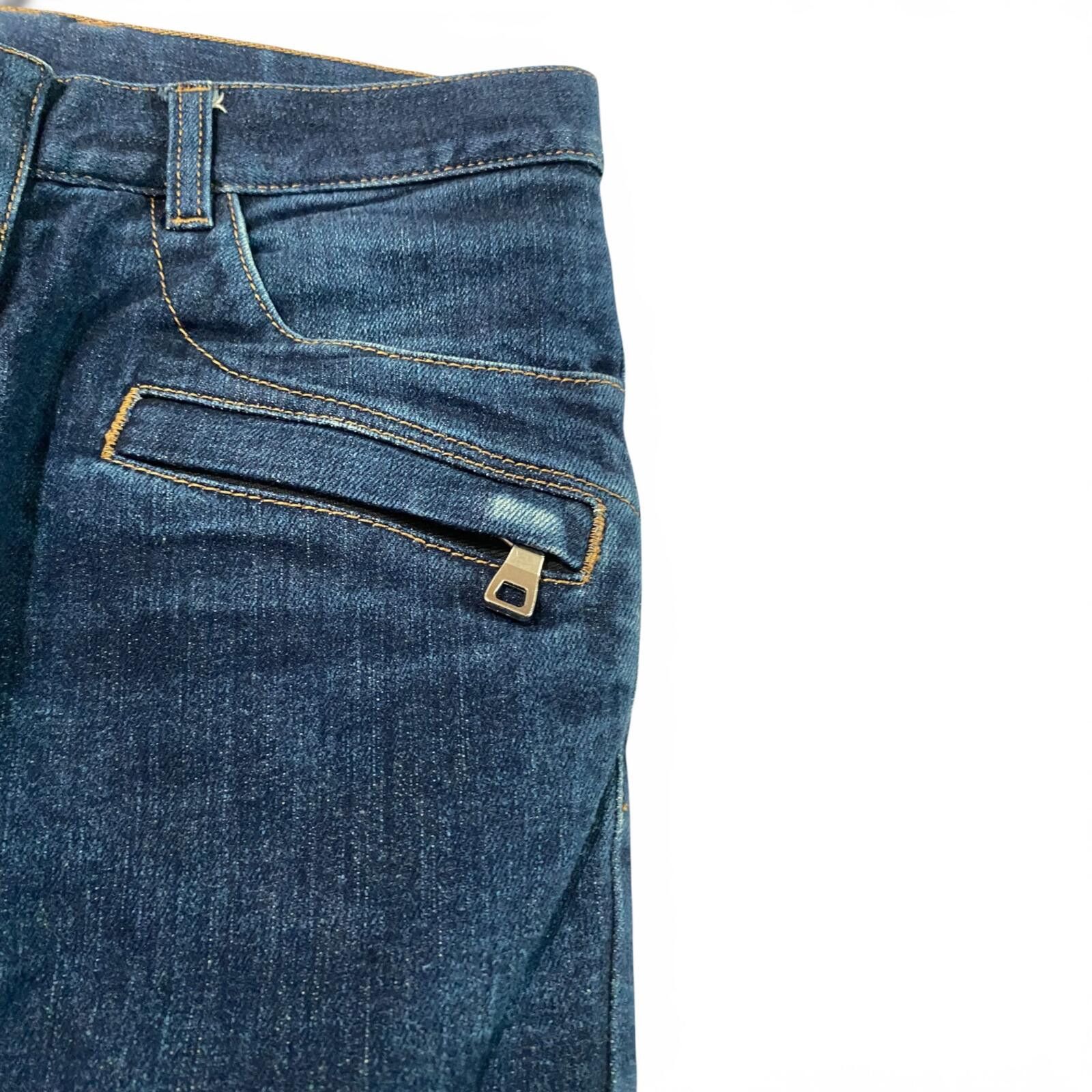 Balmain Balmain Raw Indigo Biker Denim Size US 28 / EU 44 - 4 Thumbnail