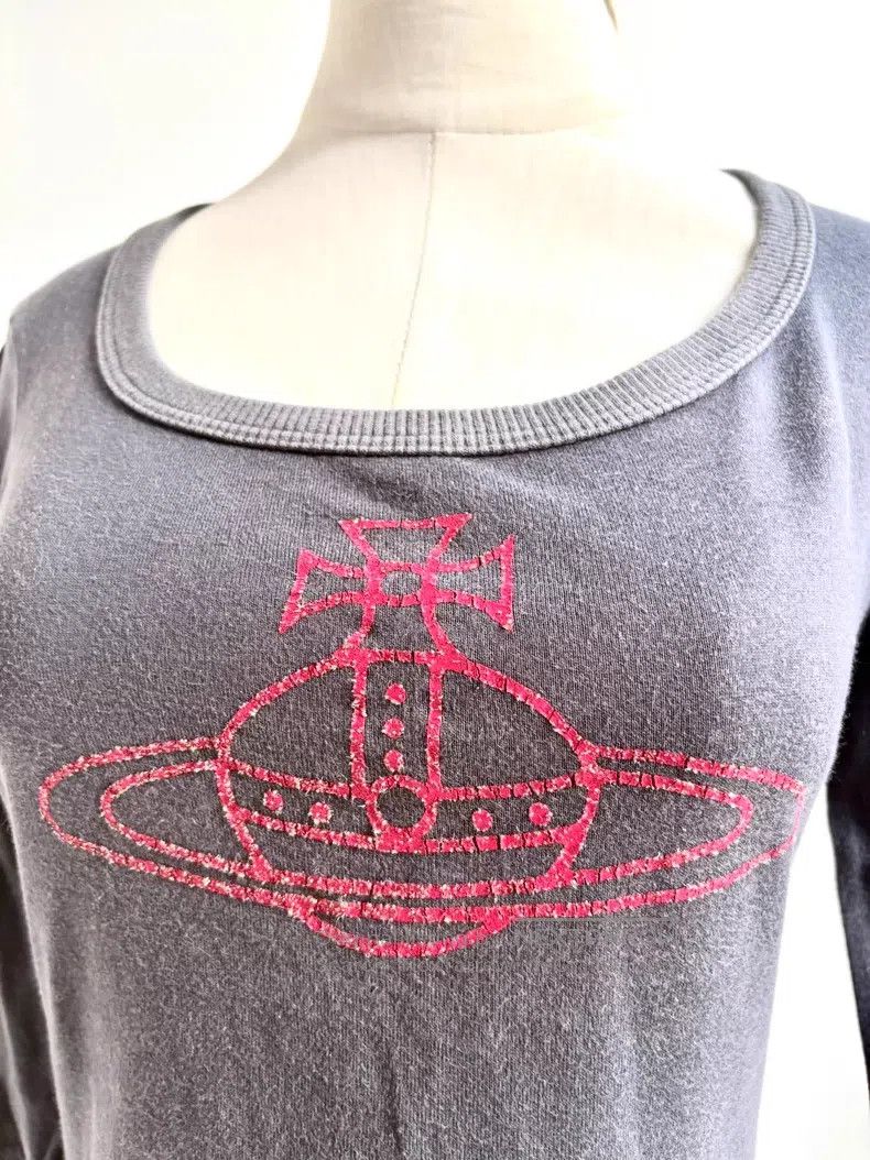 Vivienne Westwood Vivienne Westwood Vintage gray and red Saturn seven-quarte Size M / US 6-8 / IT 42-44 - 5 Thumbnail
