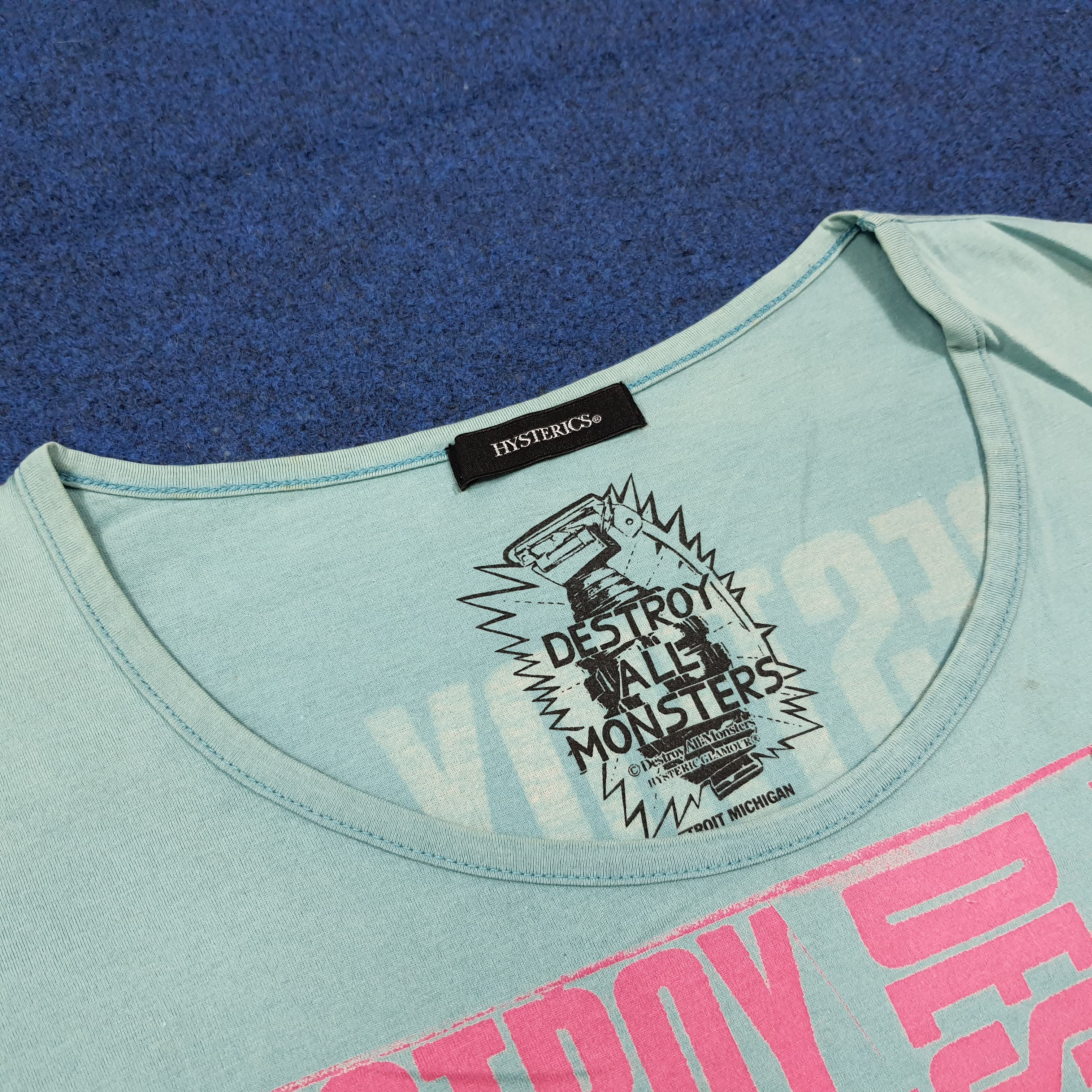 Hysteric Glamour Vintage Hysteric Glamour x Destroy All Monsters Tees C285N49 Size XL / US 12-14 / IT 48-50 - 6 Thumbnail