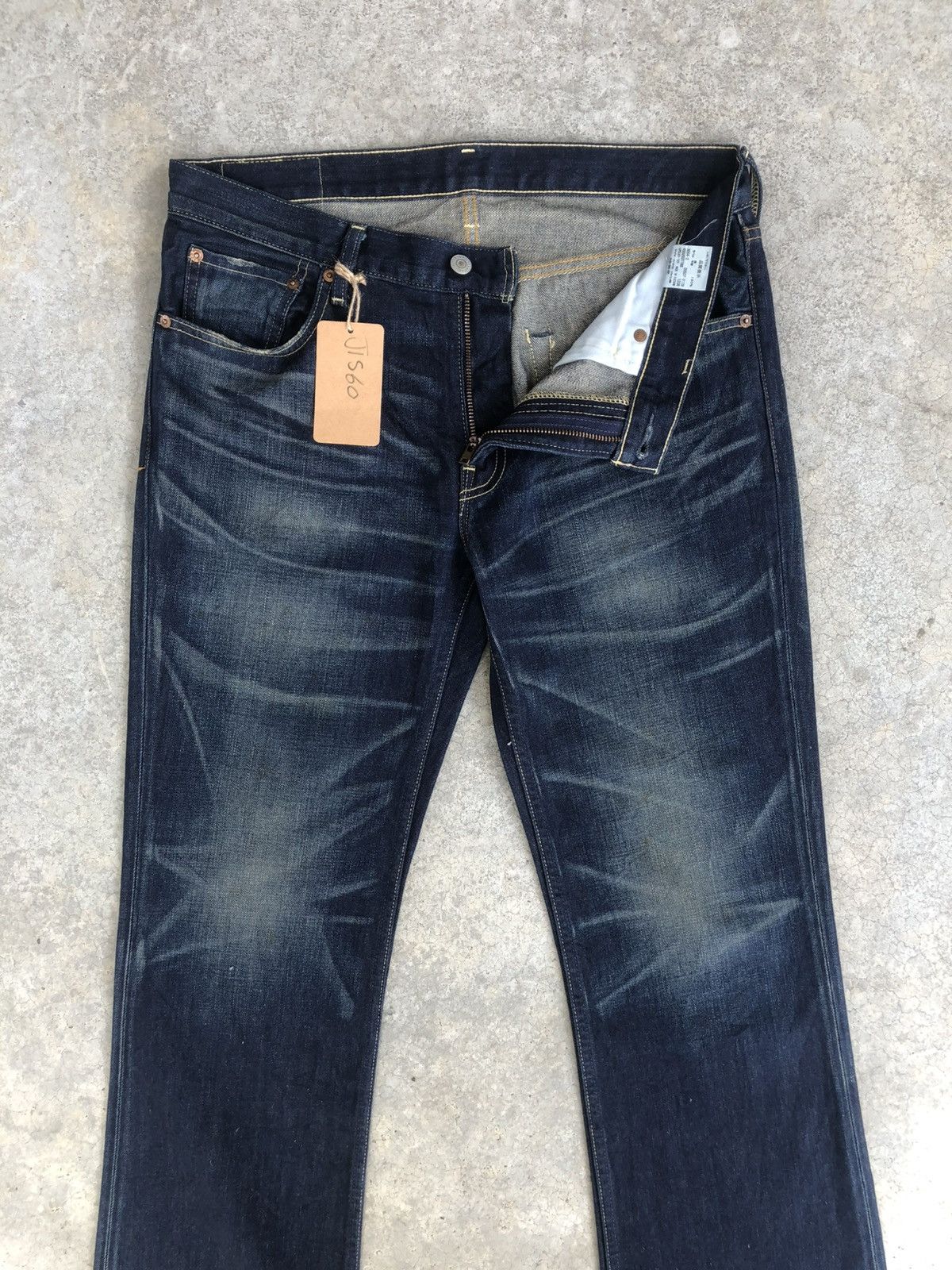If Six Was Nine Levis 507 Flared Jeans Distressed Denim Size US 33 - 3 Thumbnail