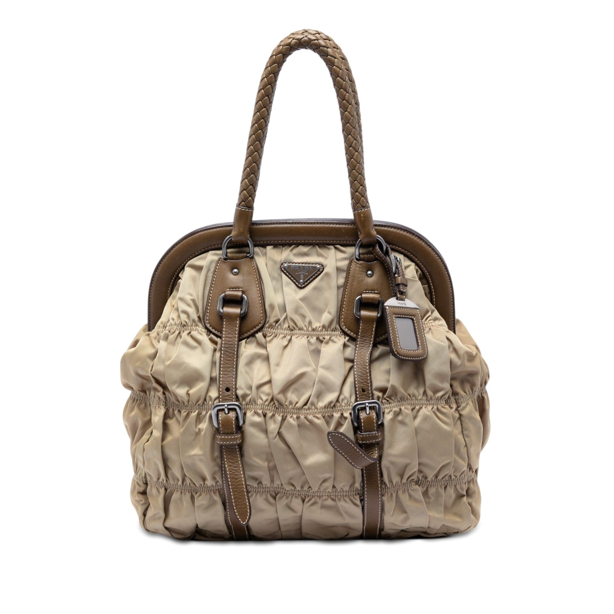 Prada Tessuto Gaufre Frame Tote Size ONE SIZE - 1 Thumbnail