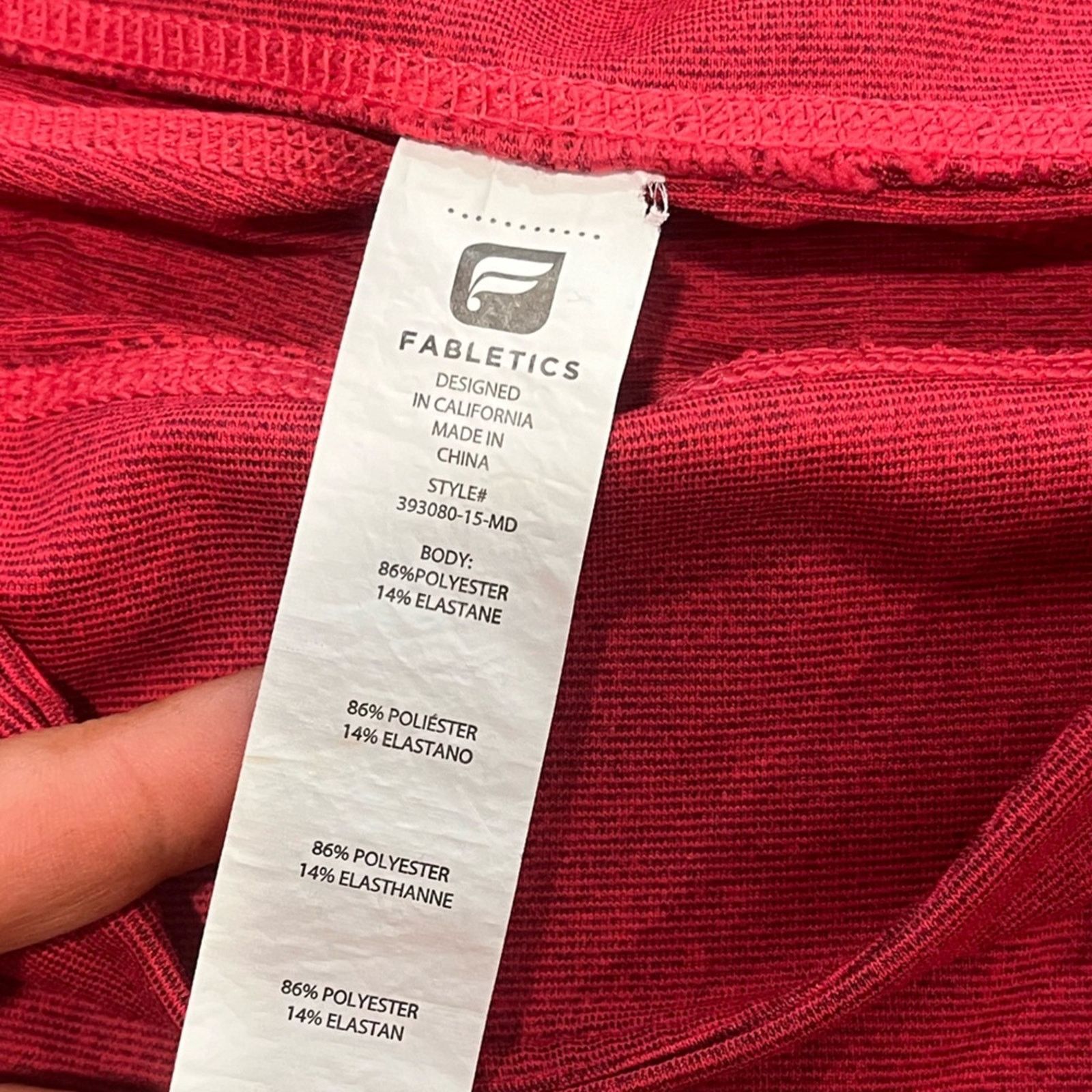 Fabletics Fabletics Womens Lima Capri Leggings Mid Rise Pull-On M Size 29" - 4 Thumbnail