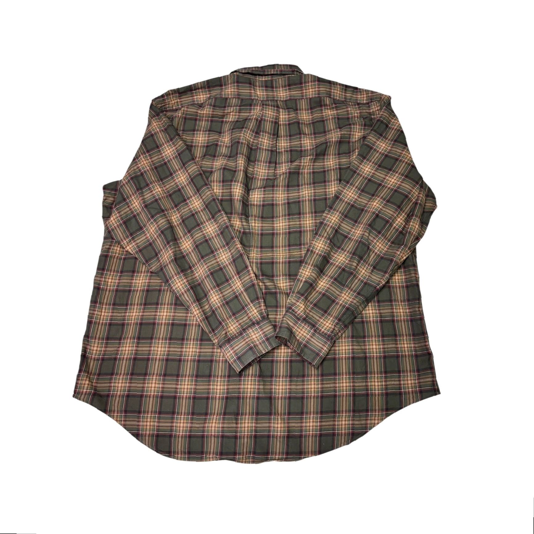 Ralph Lauren Ralph Lauren Classic Fit Plaid Button-Down Shirt Men XL Tan Long Sleeve Cotton Size US XL / EU 56 / 4 - 6 Thumbnail
