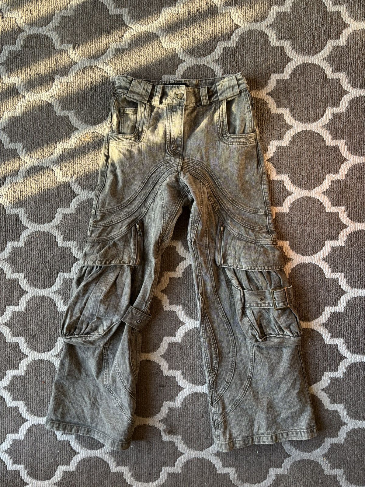 No Faith Studios No faith studios cargo denim | Grailed