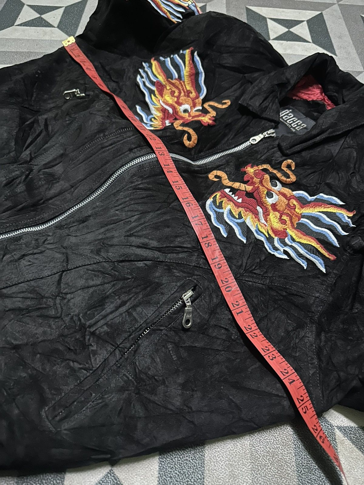 Other Sukajan leather souvenir jacket intricate dragon embroidery Size US M / EU 48-50 / 2 - 13 Thumbnail