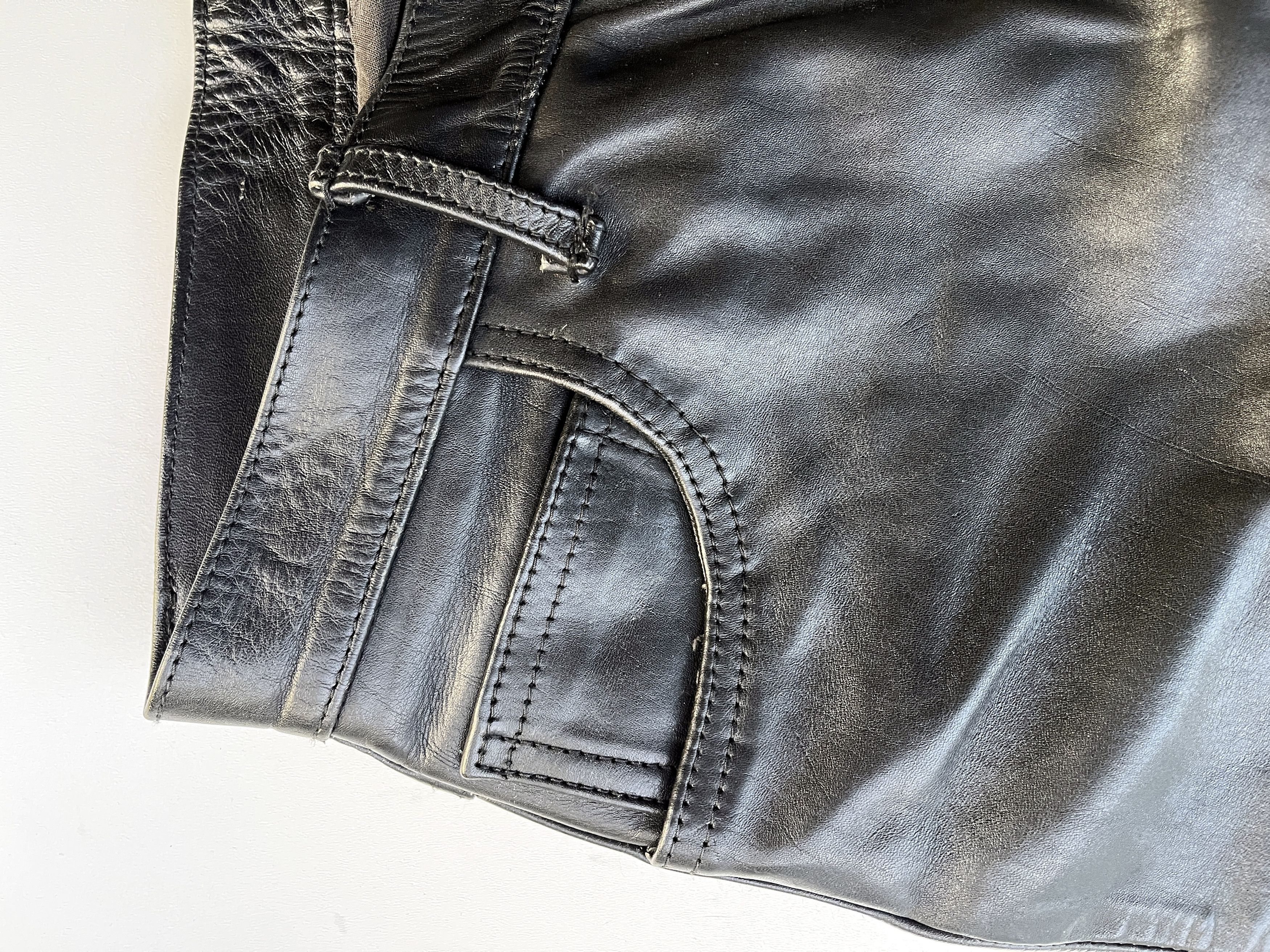 Aero Leathers AERO LEATHERS Leather Trousers (Leather Jeans) Size US 31 - 7 Thumbnail